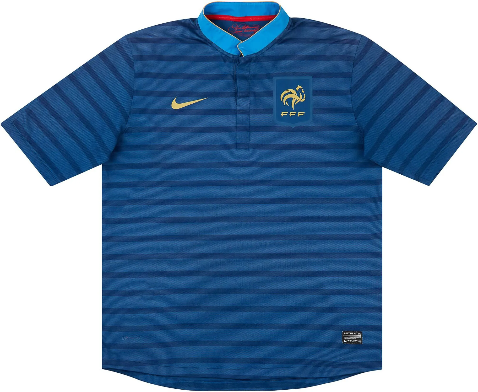 Nike France Mens SS Player Issue Home Shirt 2012