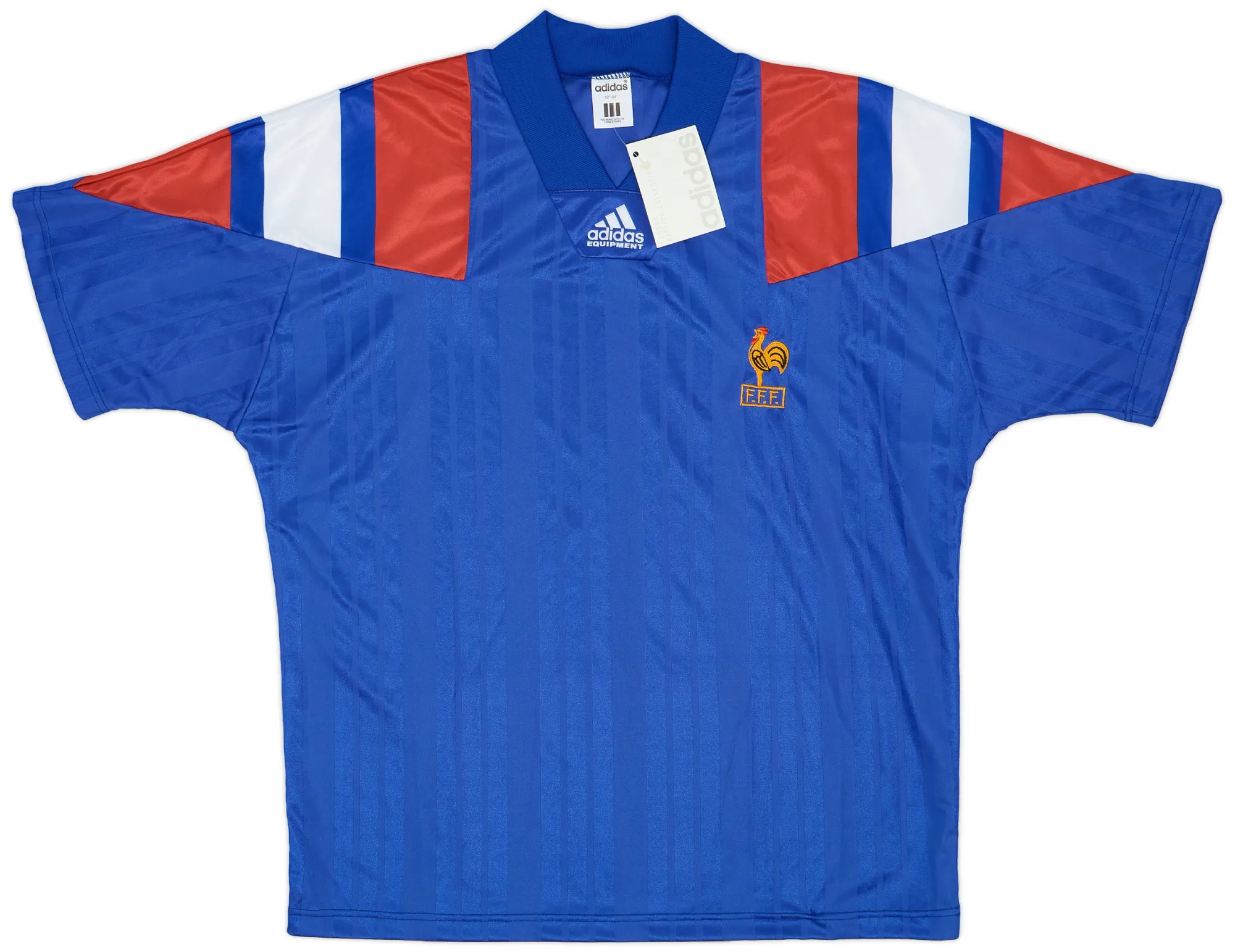 adidas France Mens SS Home Shirt 1992