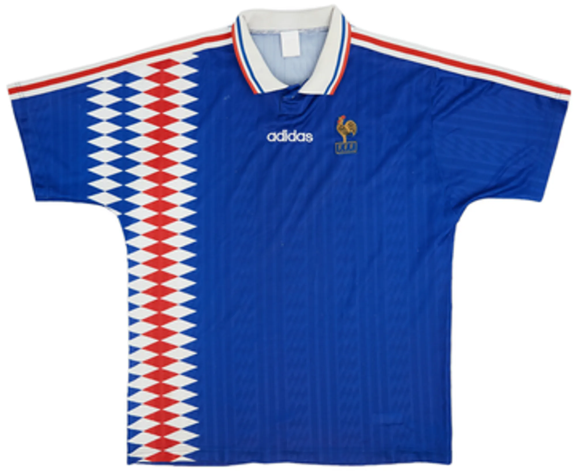 adidas France Mens SS Home Shirt 1994