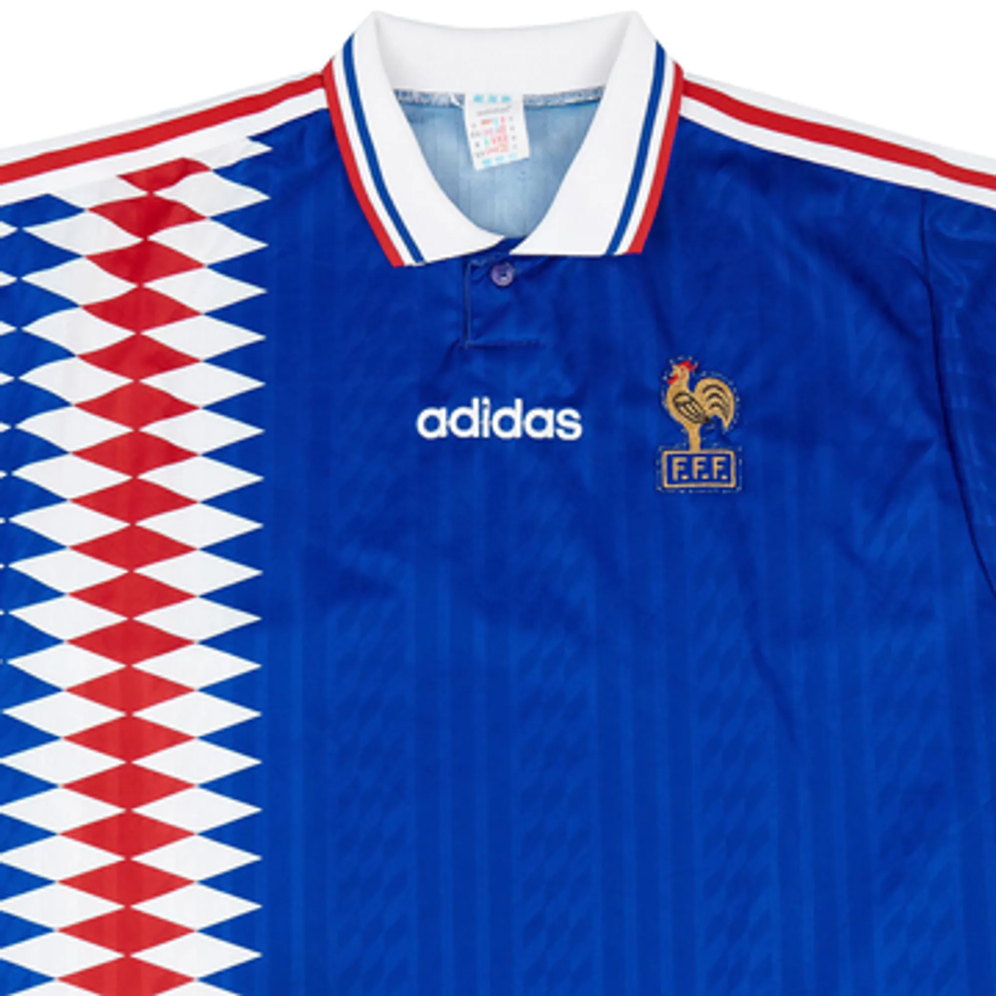 adidas France Mens SS Home Shirt 1994