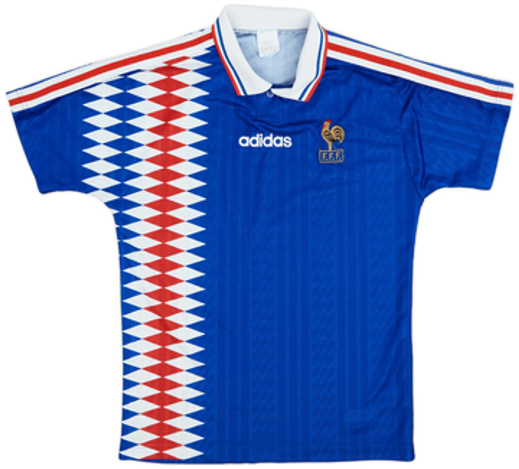 adidas France Mens SS Home Shirt 1994