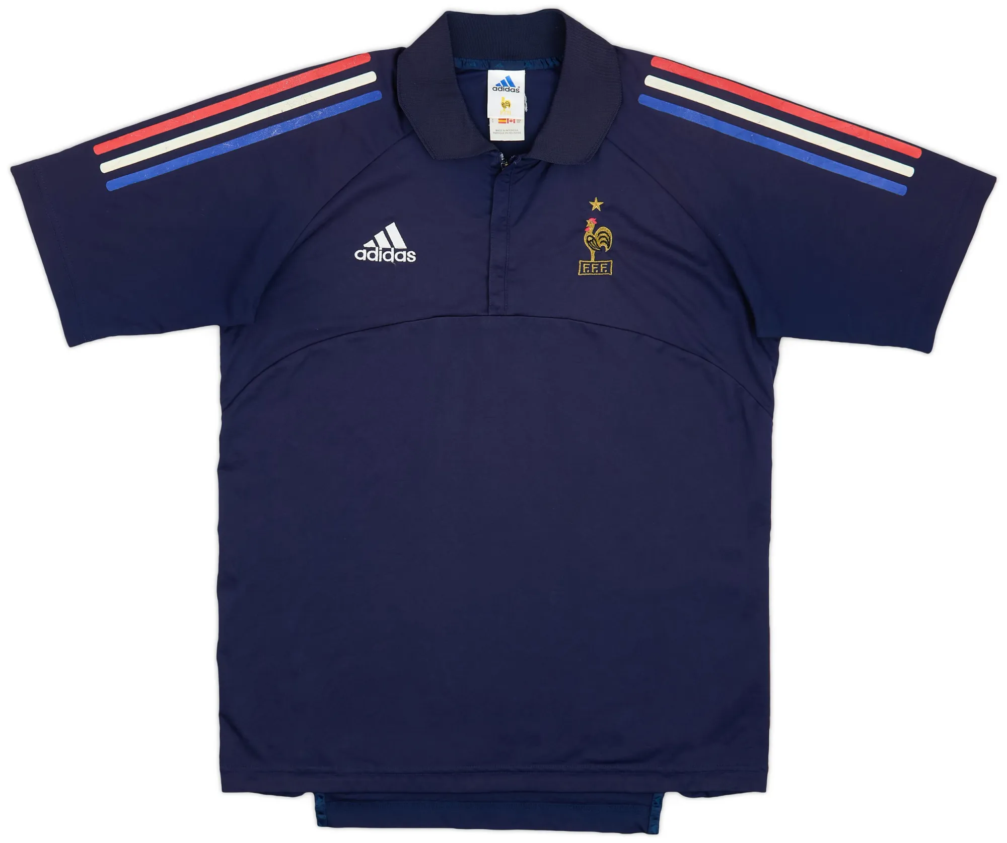 adidas France Mens SS Home Shirt 2001