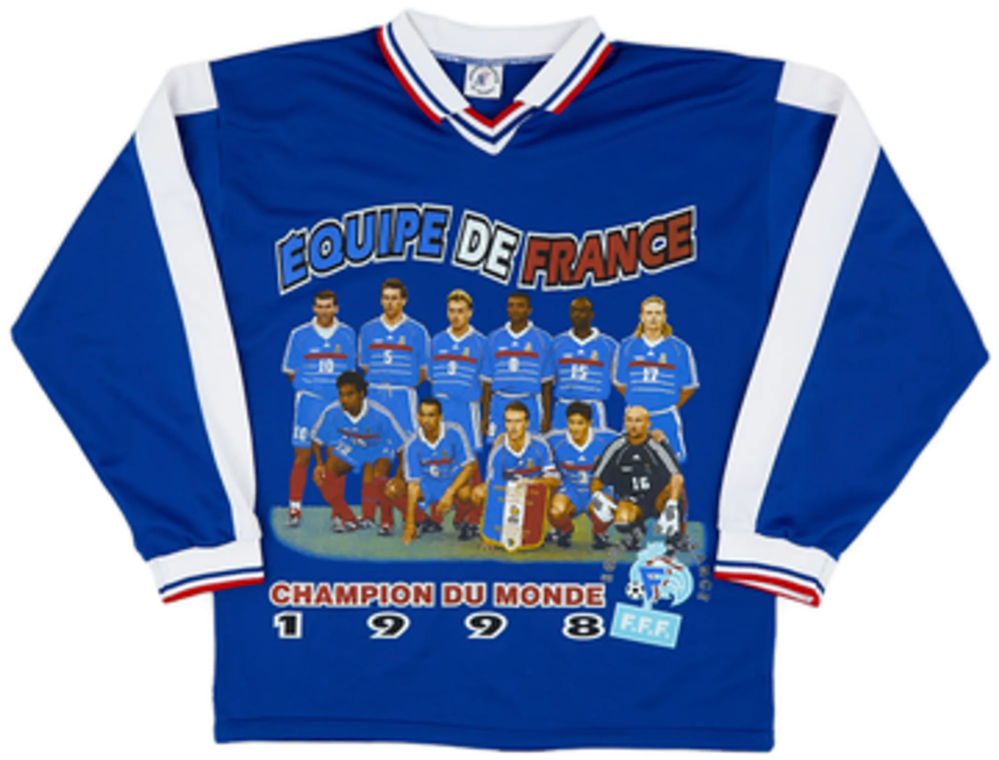 Champion France Boys LS Home Shirt 1998