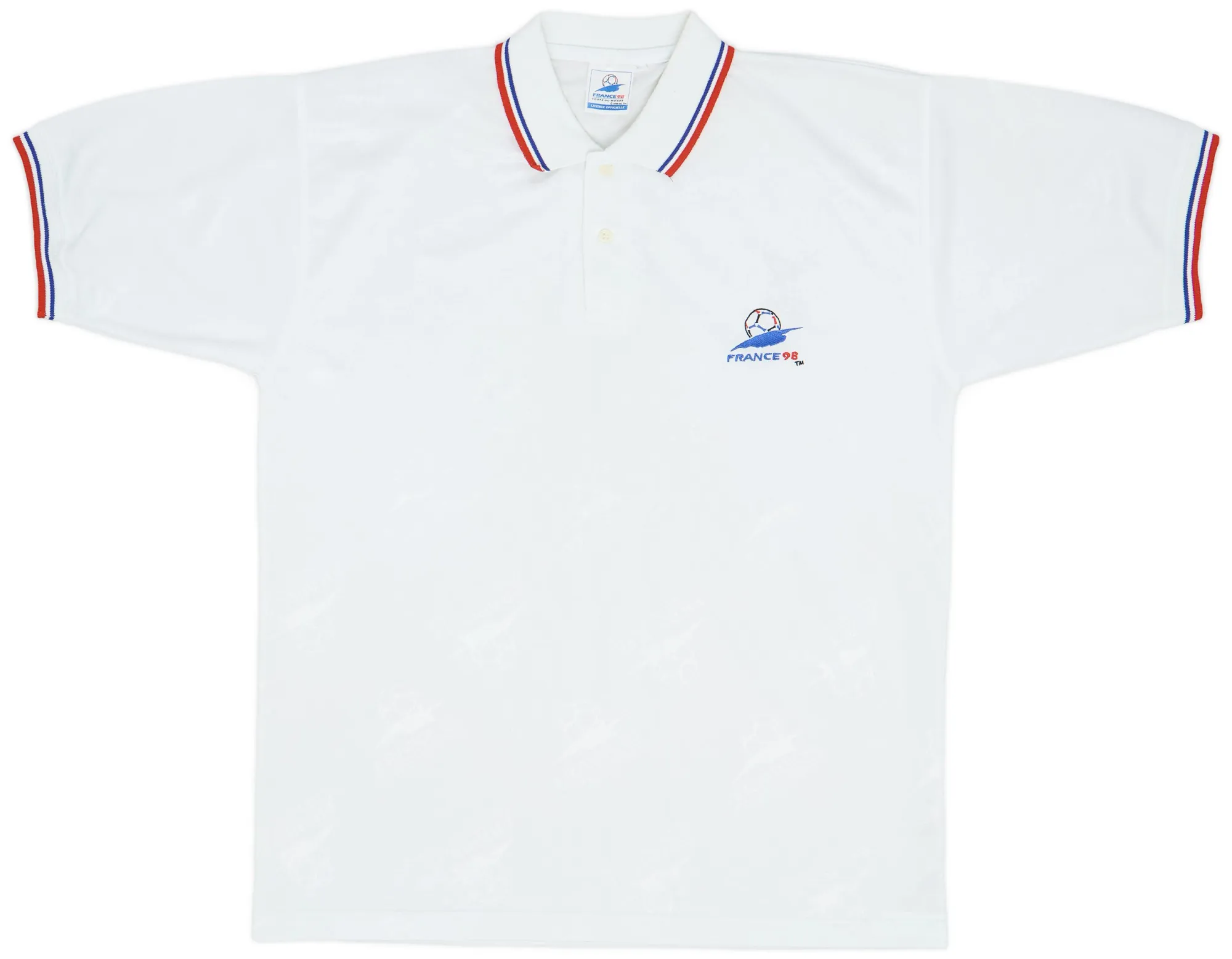 adidas France Mens SS Home Shirt 1998