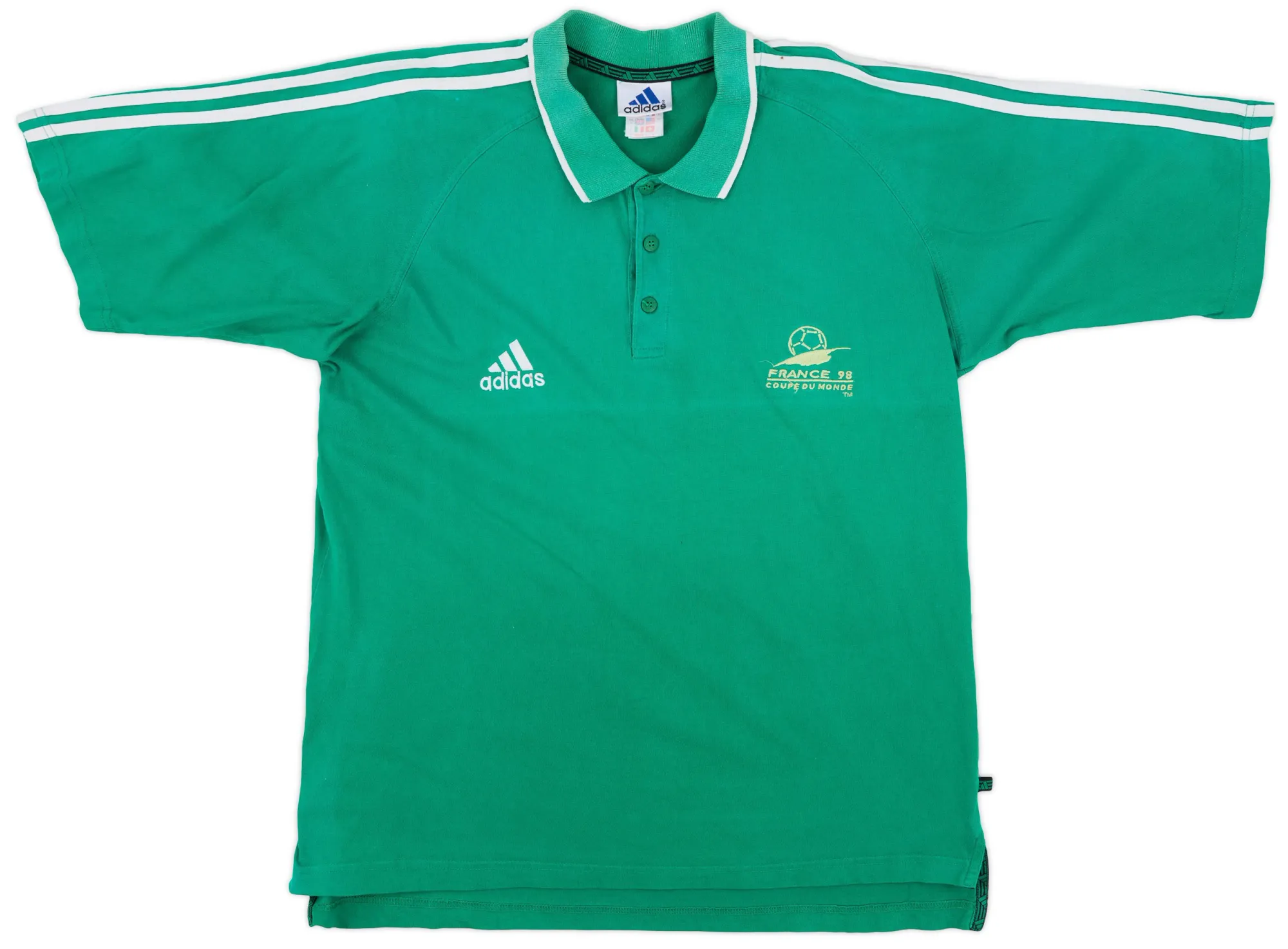 adidas France Mens SS Home Shirt 1998