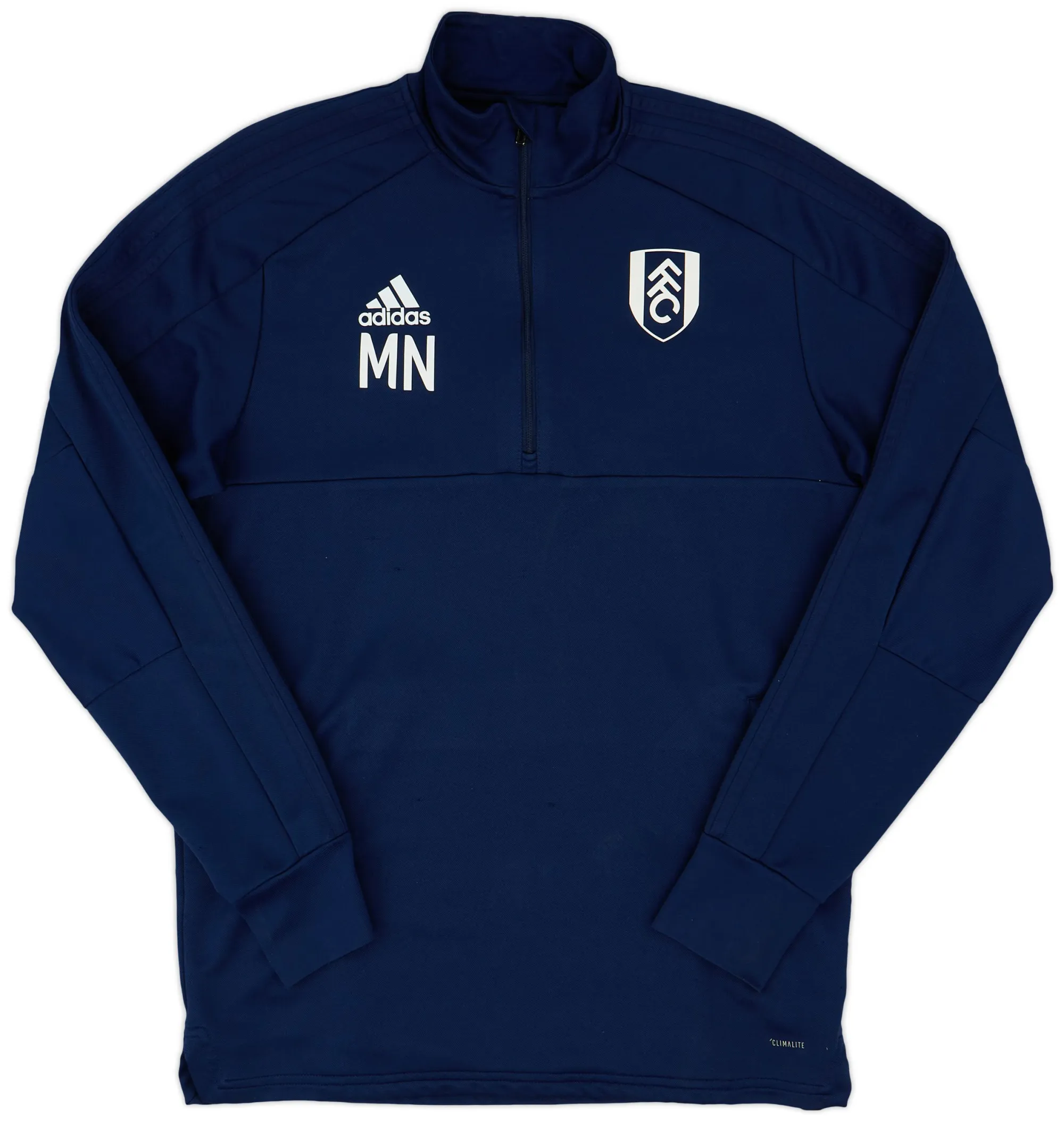 2017-18 Fulham adidas Staff Issue Training Top MN - 8/10 - (M)
