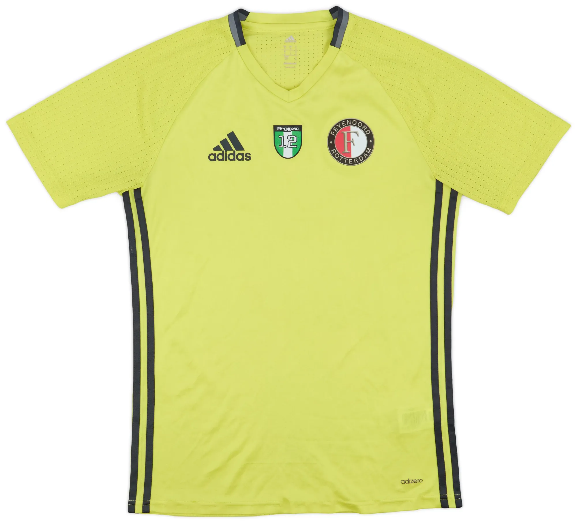 adidas Feyenoord Mens SS Player Issue Home Shirt 2016/17