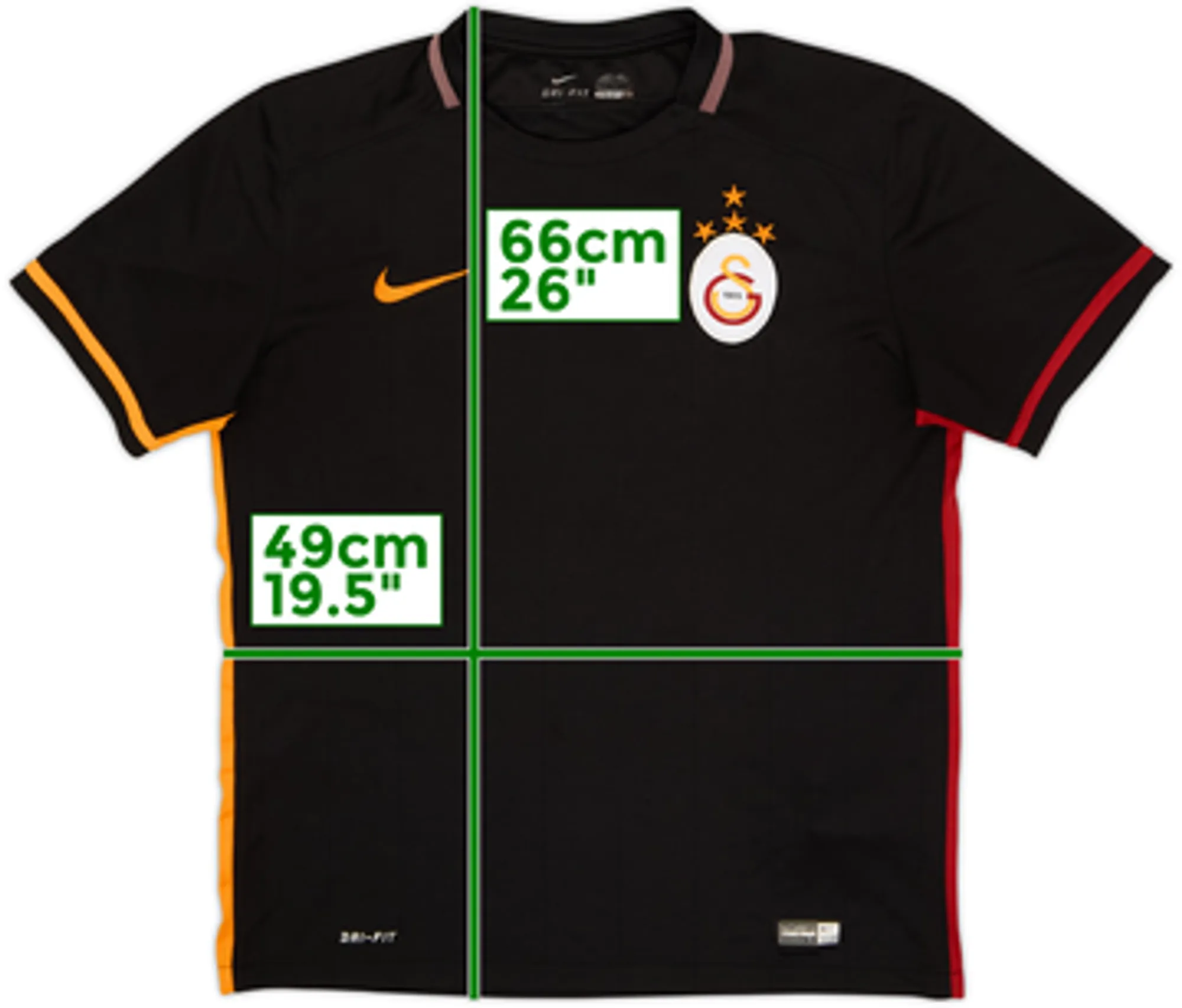 Nike Galatasaray Mens SS Away Shirt 2015/16