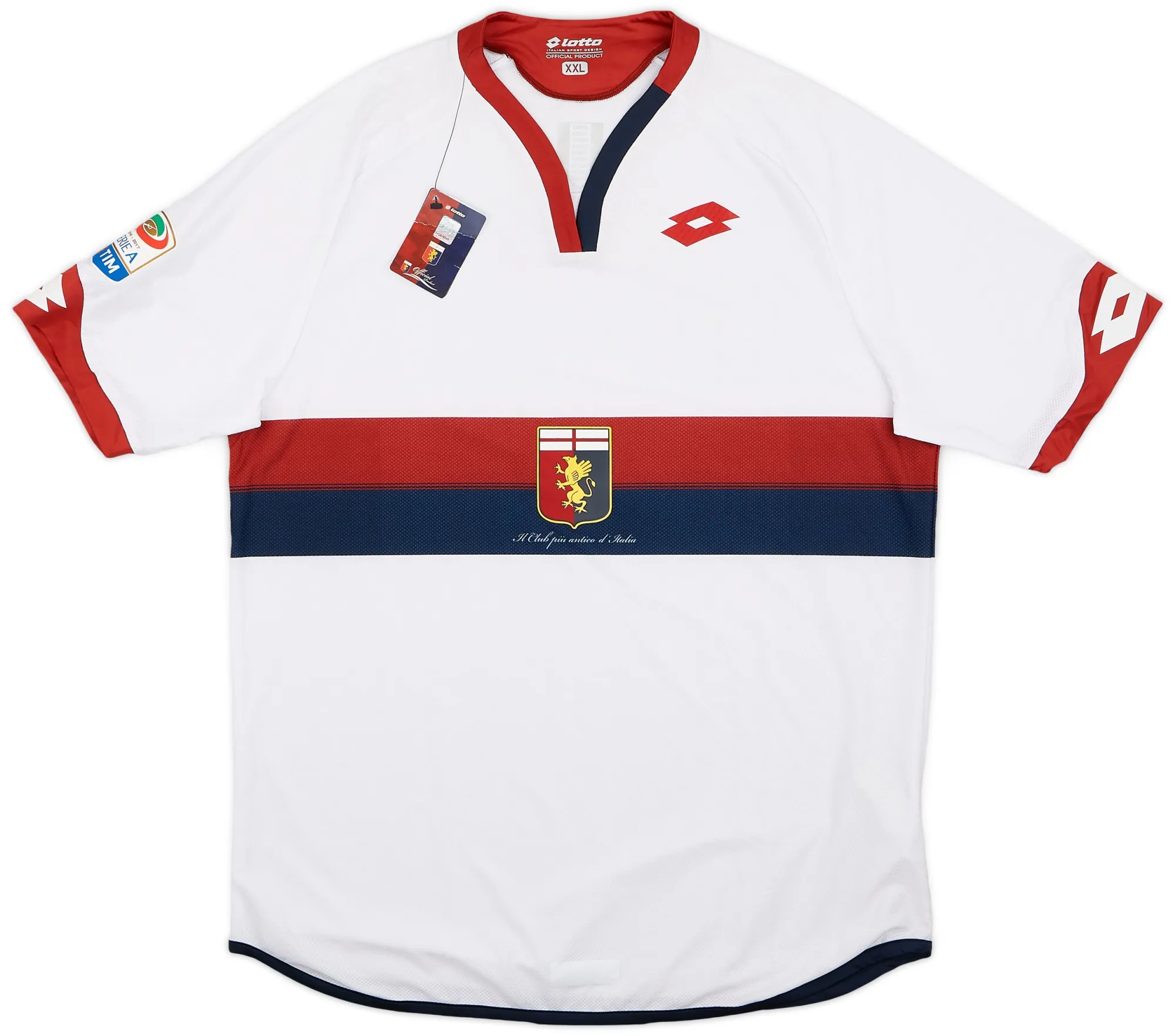 Lotto Genoa Mens SS Away Shirt 2016/17