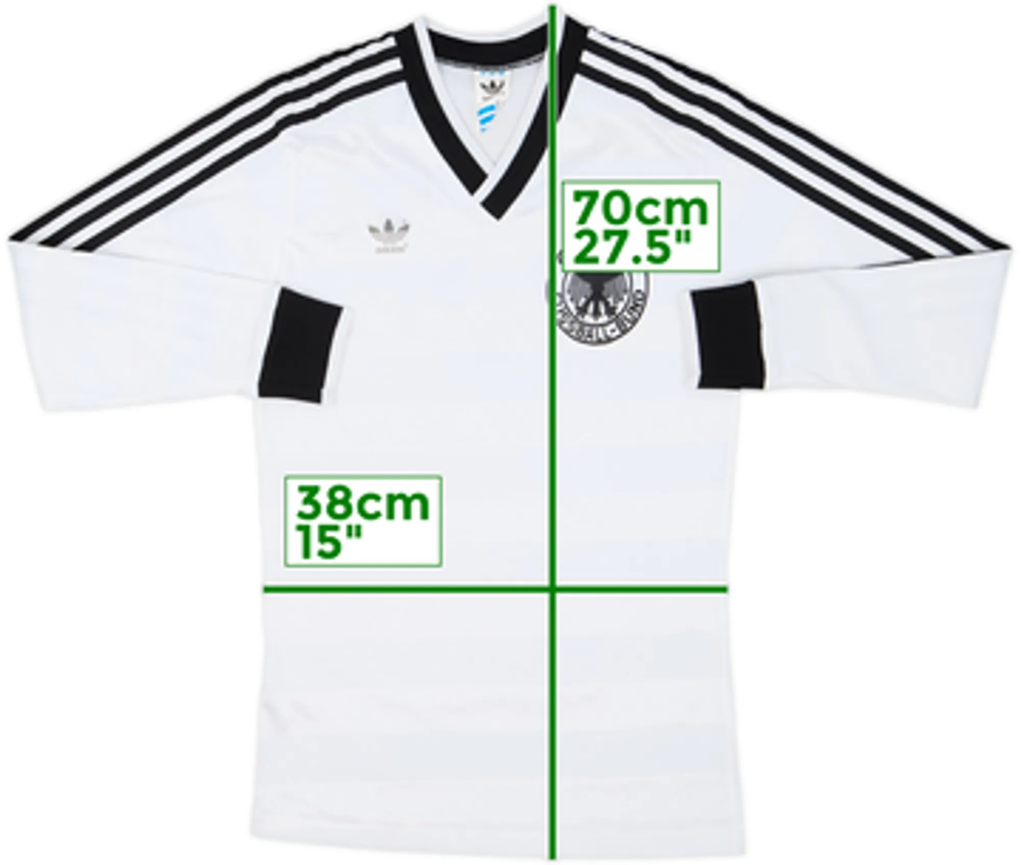 adidas Germany Mens LS Home Shirt 1984