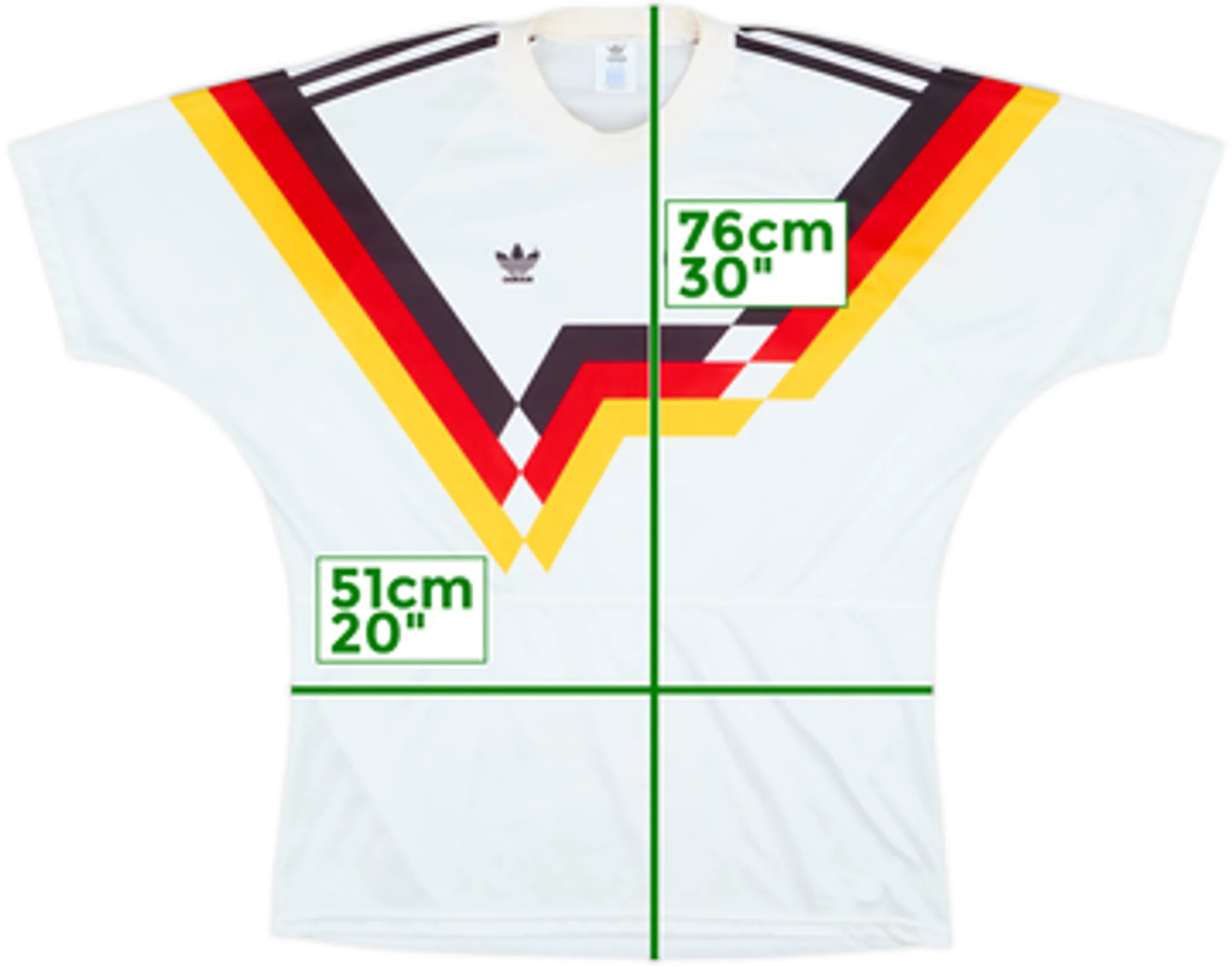 adidas Germany Mens SS Home Shirt 1988