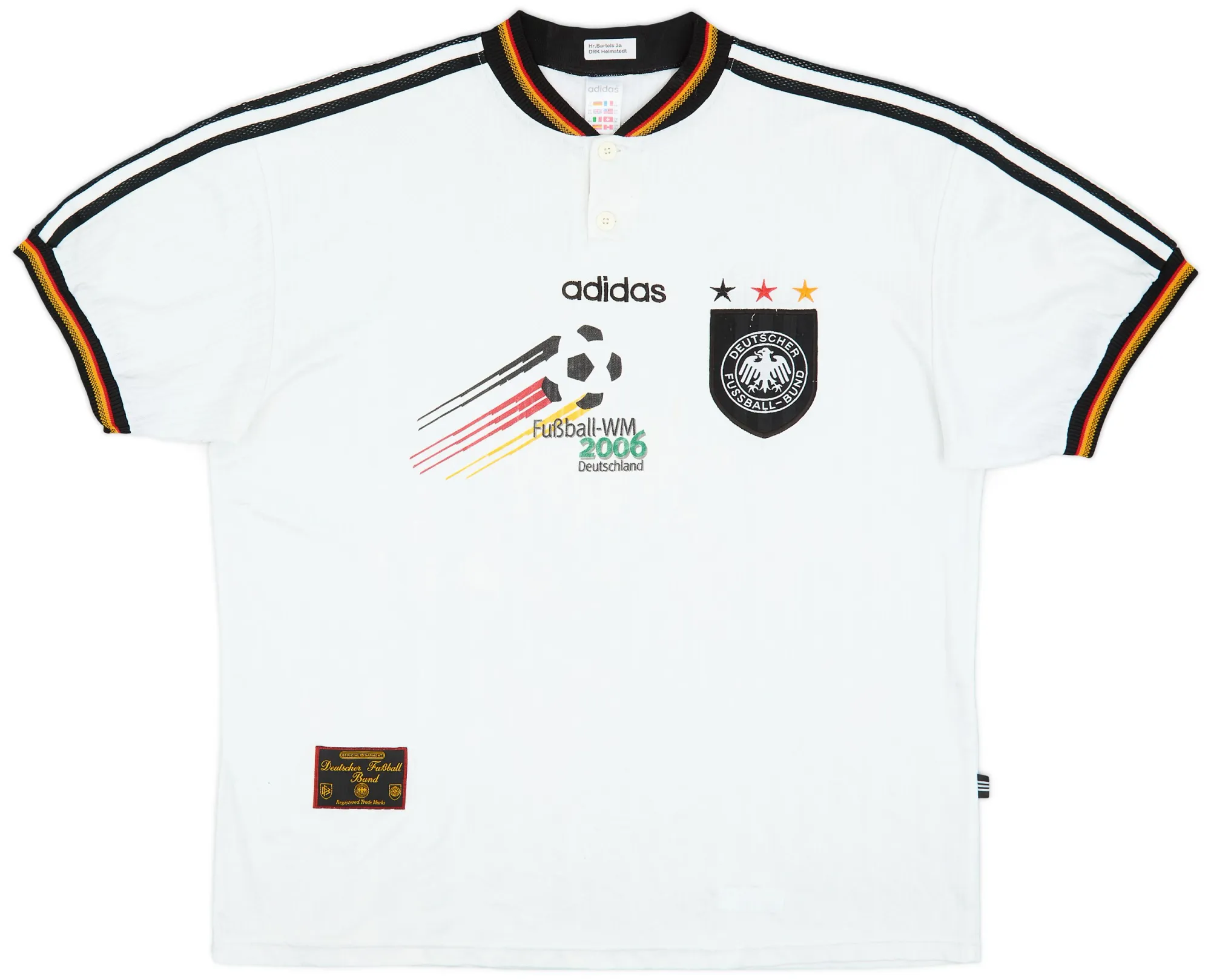 adidas Germany Mens SS Home Shirt 1996