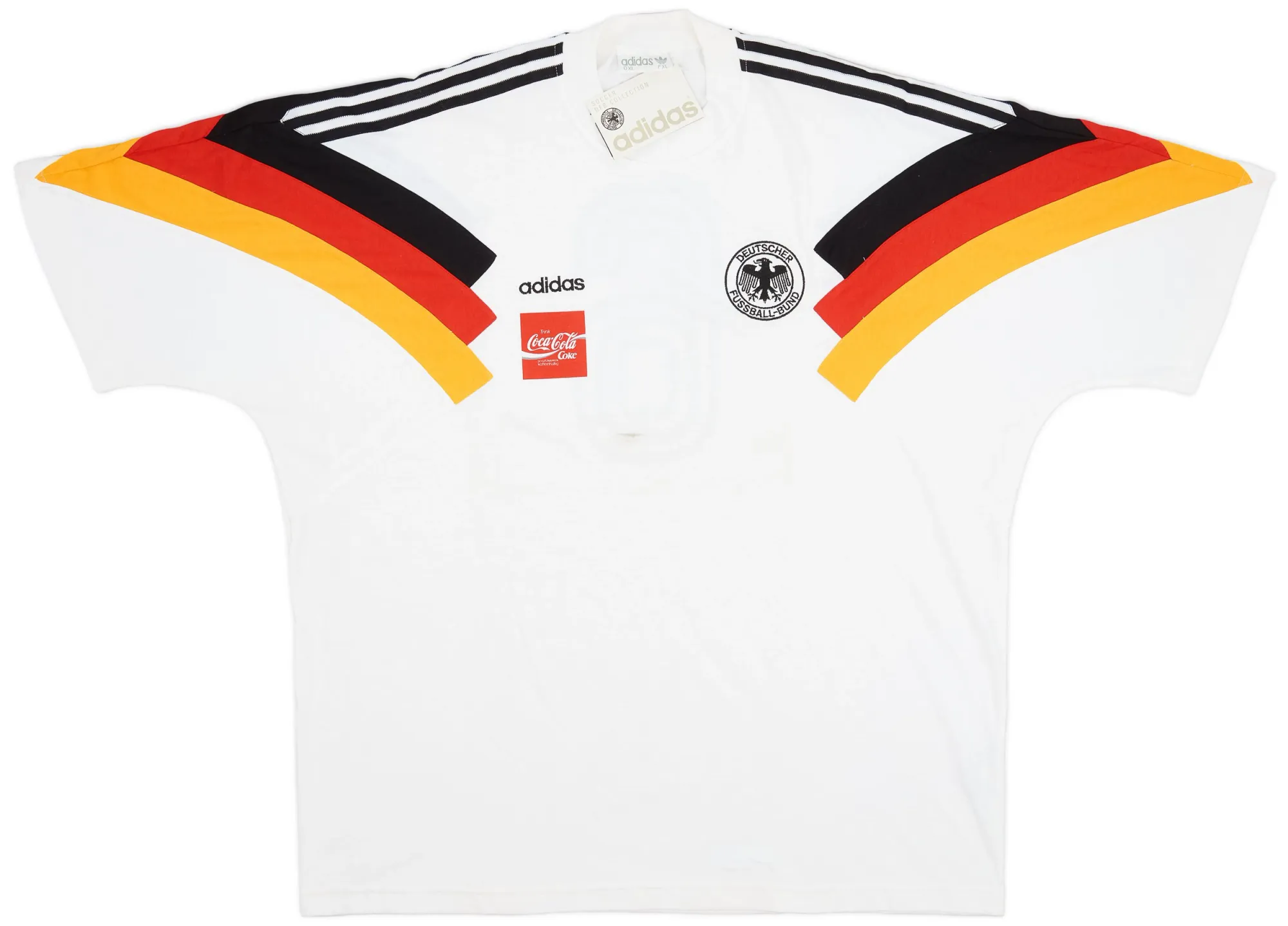 adidas Germany Mens SS Player Issue Home Shirt 1992