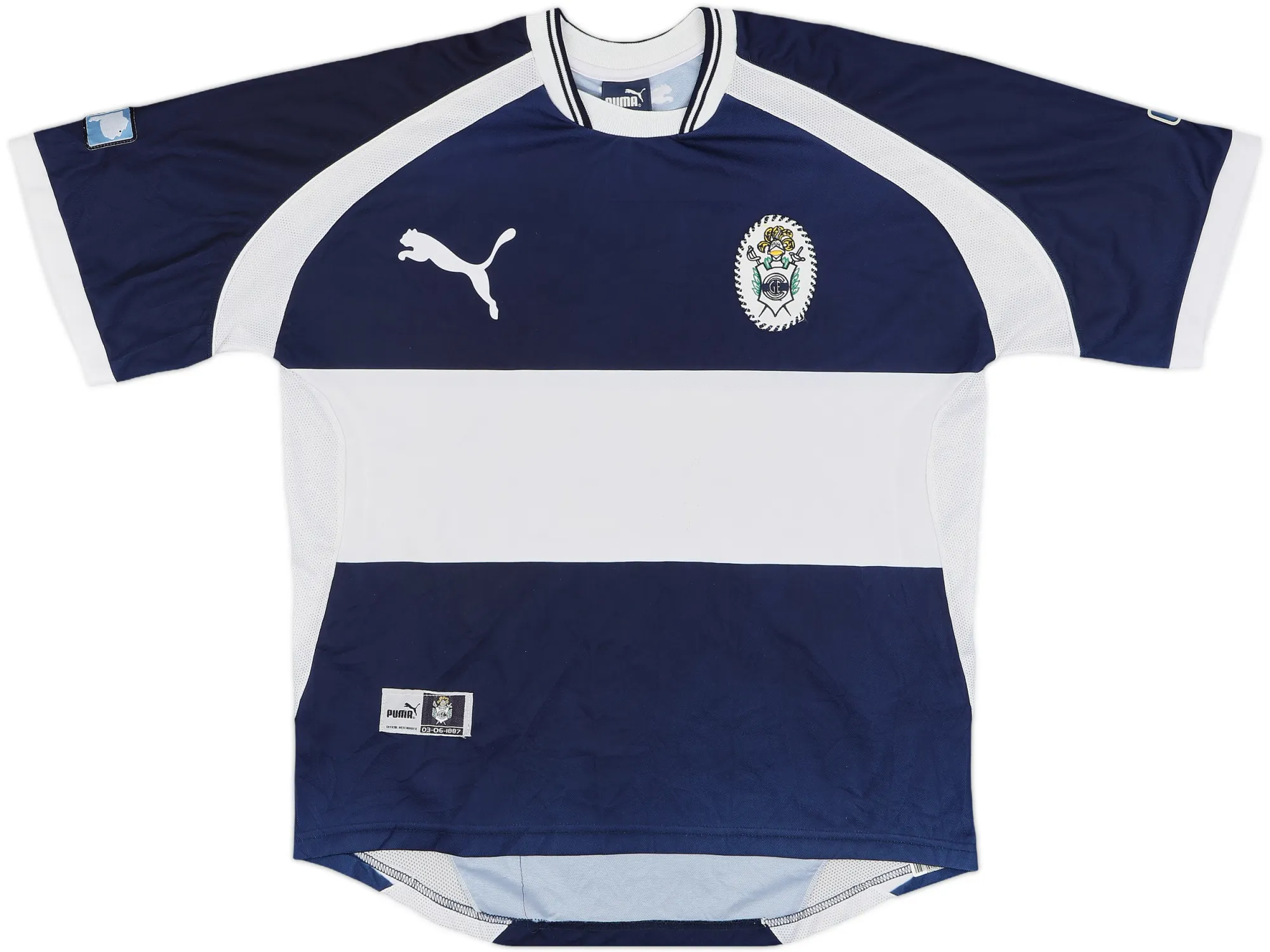 Puma Gimnasia Mens SS Away Shirt 2001/03