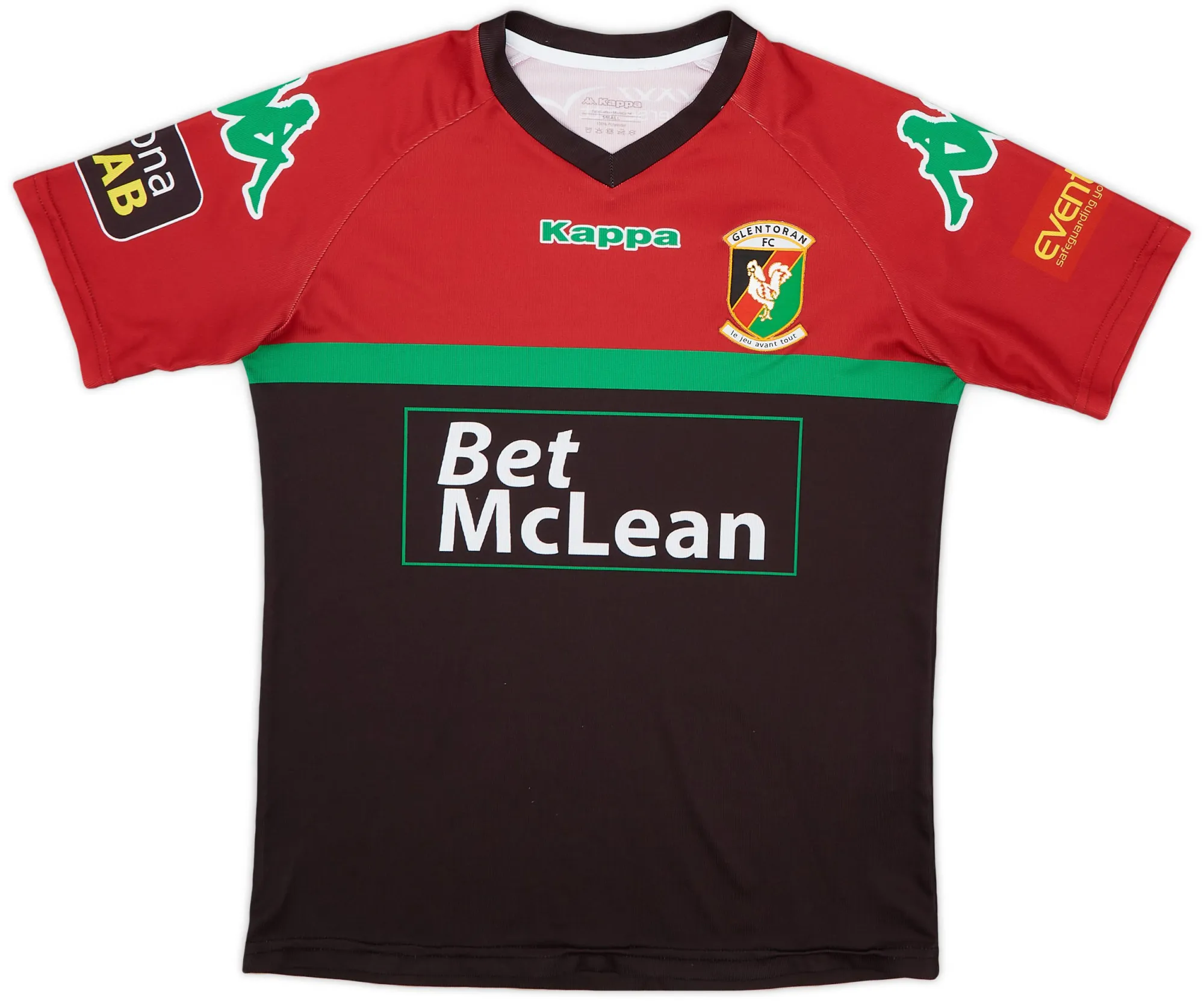 Kappa Glentoran Mens SS Away Shirt 2015/16