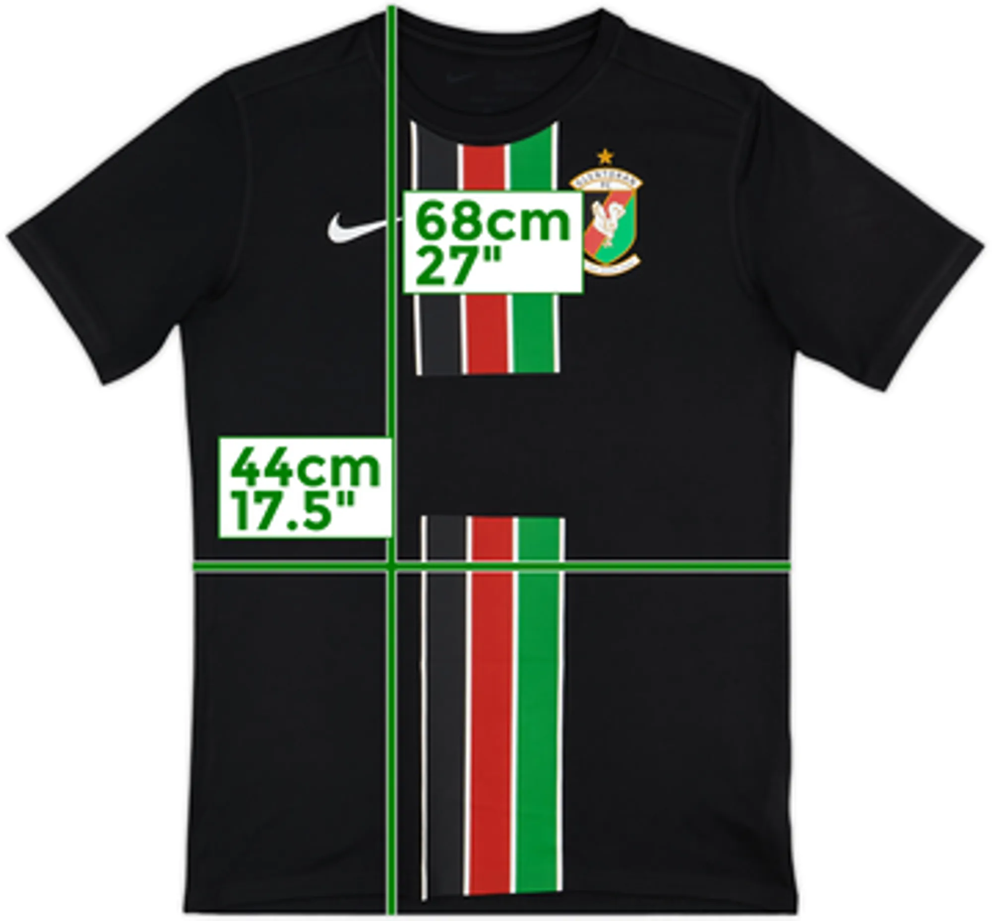 Nike Glentoran Boys SS Away Shirt 2022/23