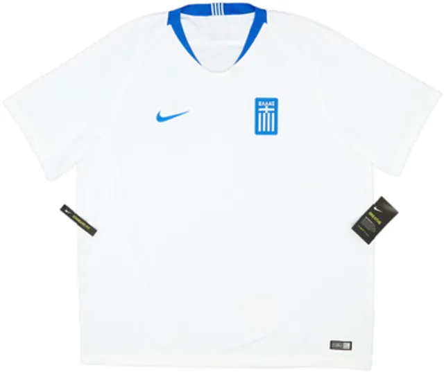 Nike Greece Mens SS Home Shirt 2018 | GREH18083710used | FOOTY.COM