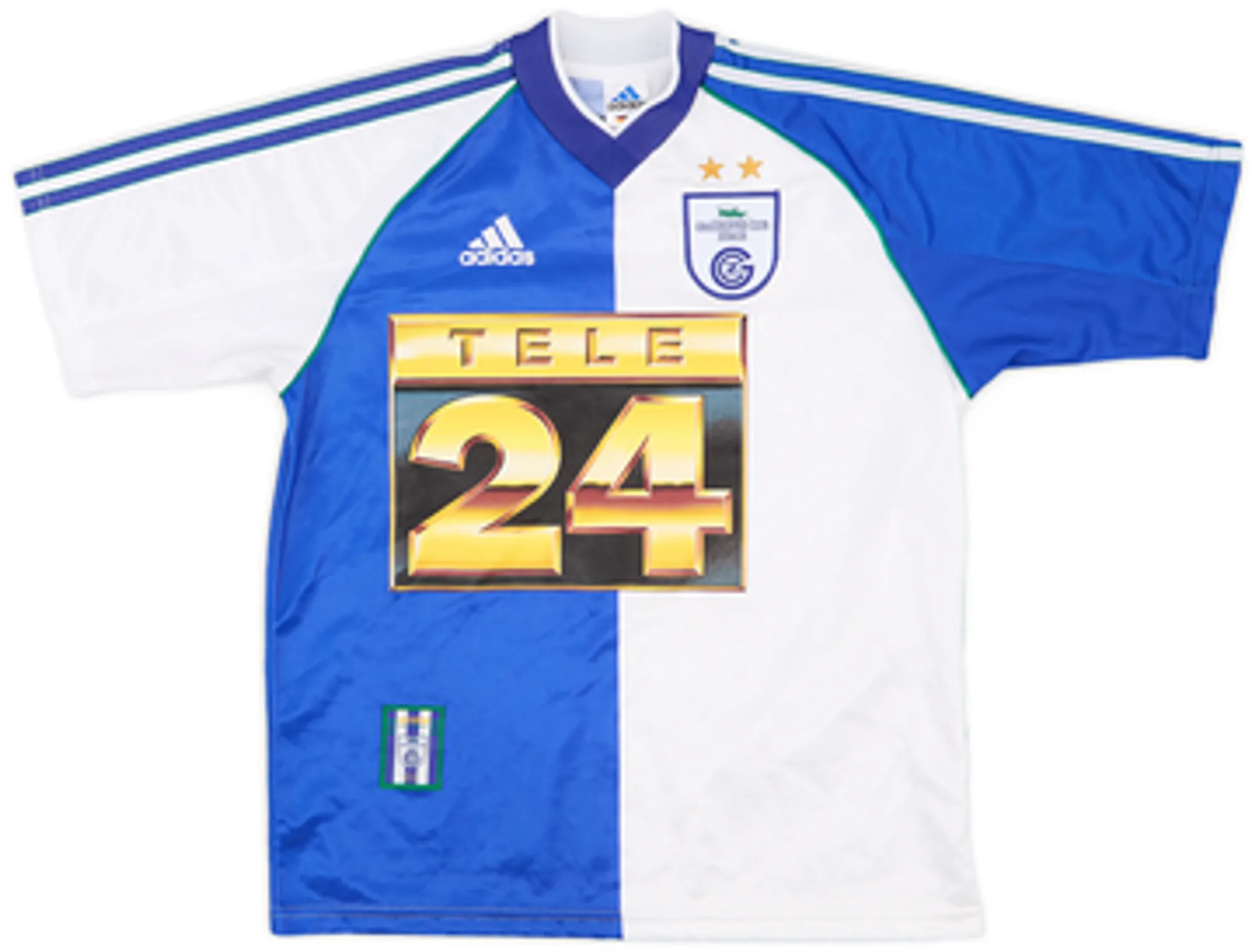 adidas Grasshopper Club Zurich Mens SS Home Shirt 1999/00