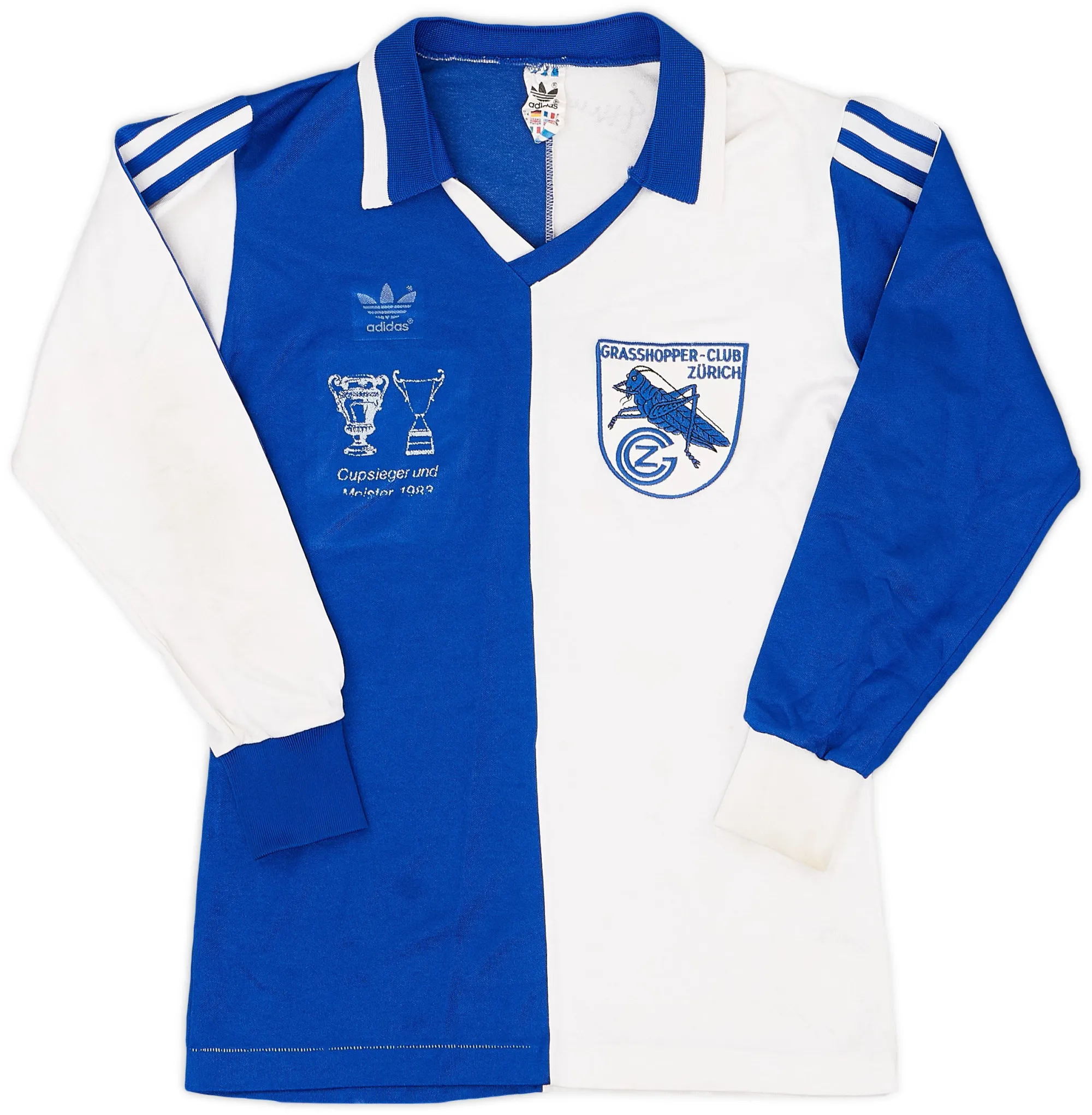adidas Grasshopper Club Zurich Mens LS Home Shirt 1980/81