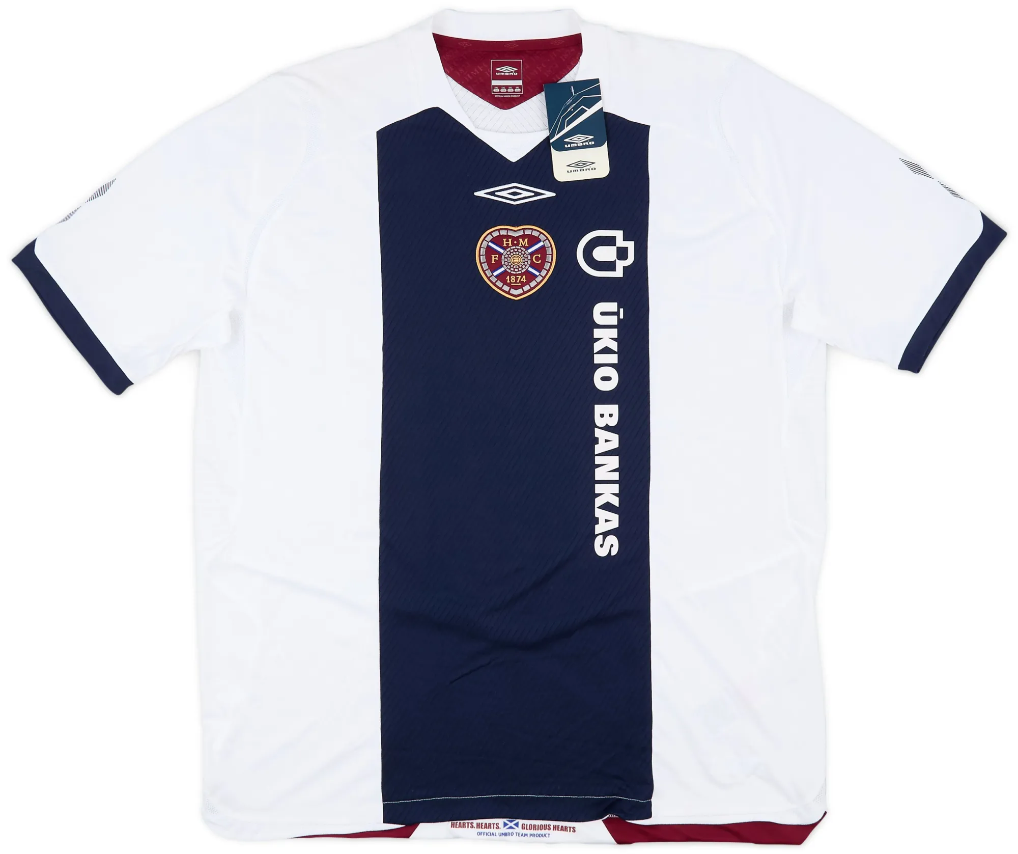 Umbro Heart of Midlothian Mens SS Away Shirt 2008/09
