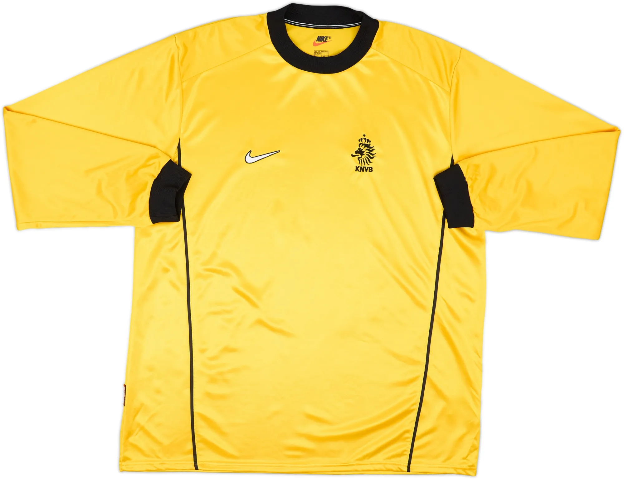 Nike Netherlands Mens LS Goalkeeper Player Issue Home Shirt 1998
