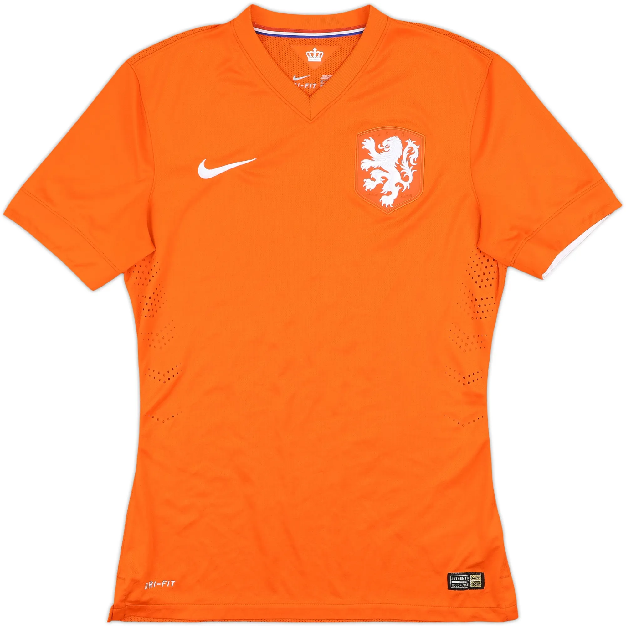 Nike Netherlands Mens SS Player Issue Home Shirt 2014