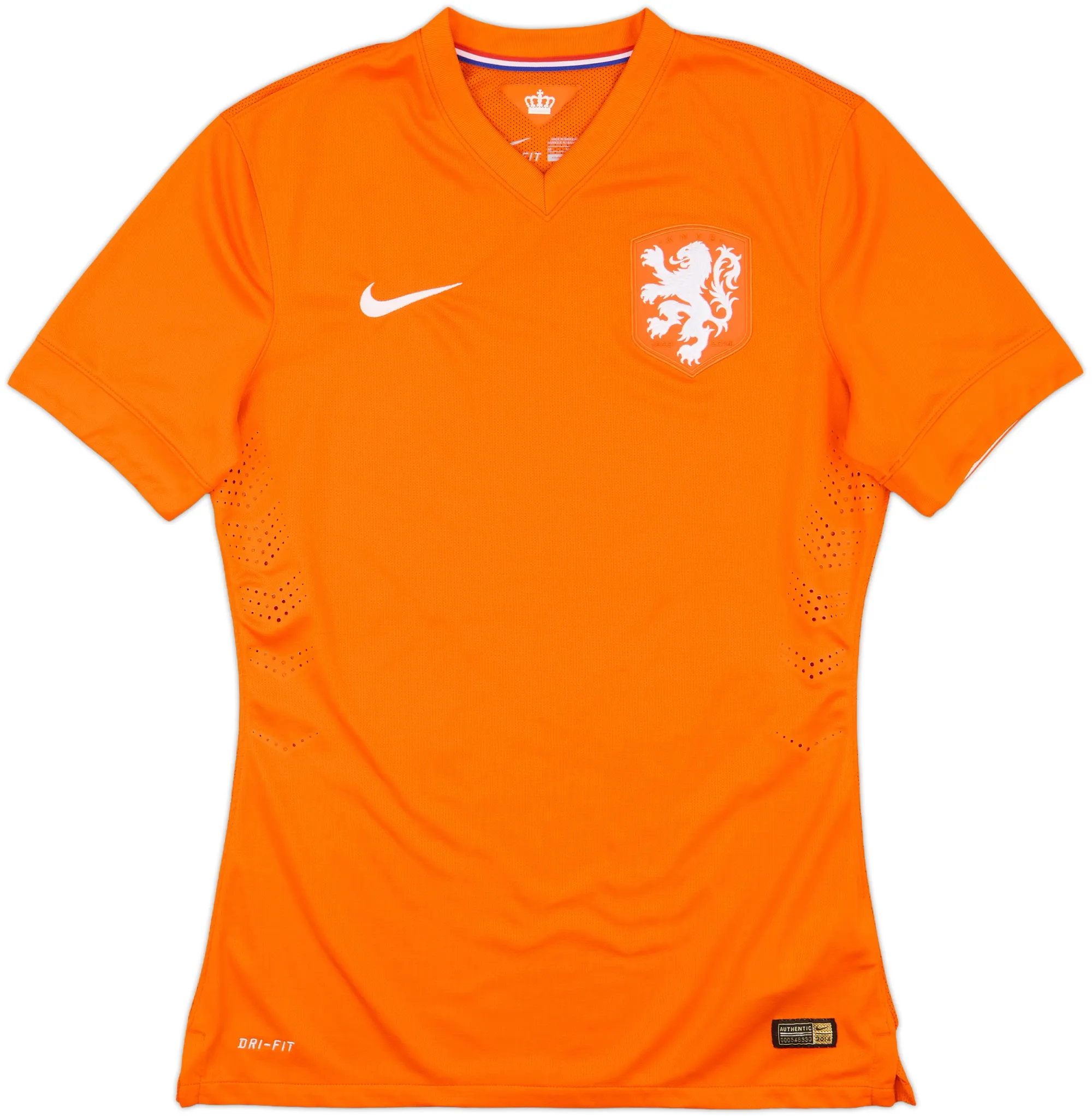 Nike Netherlands Mens SS Player Issue Home Shirt 2014