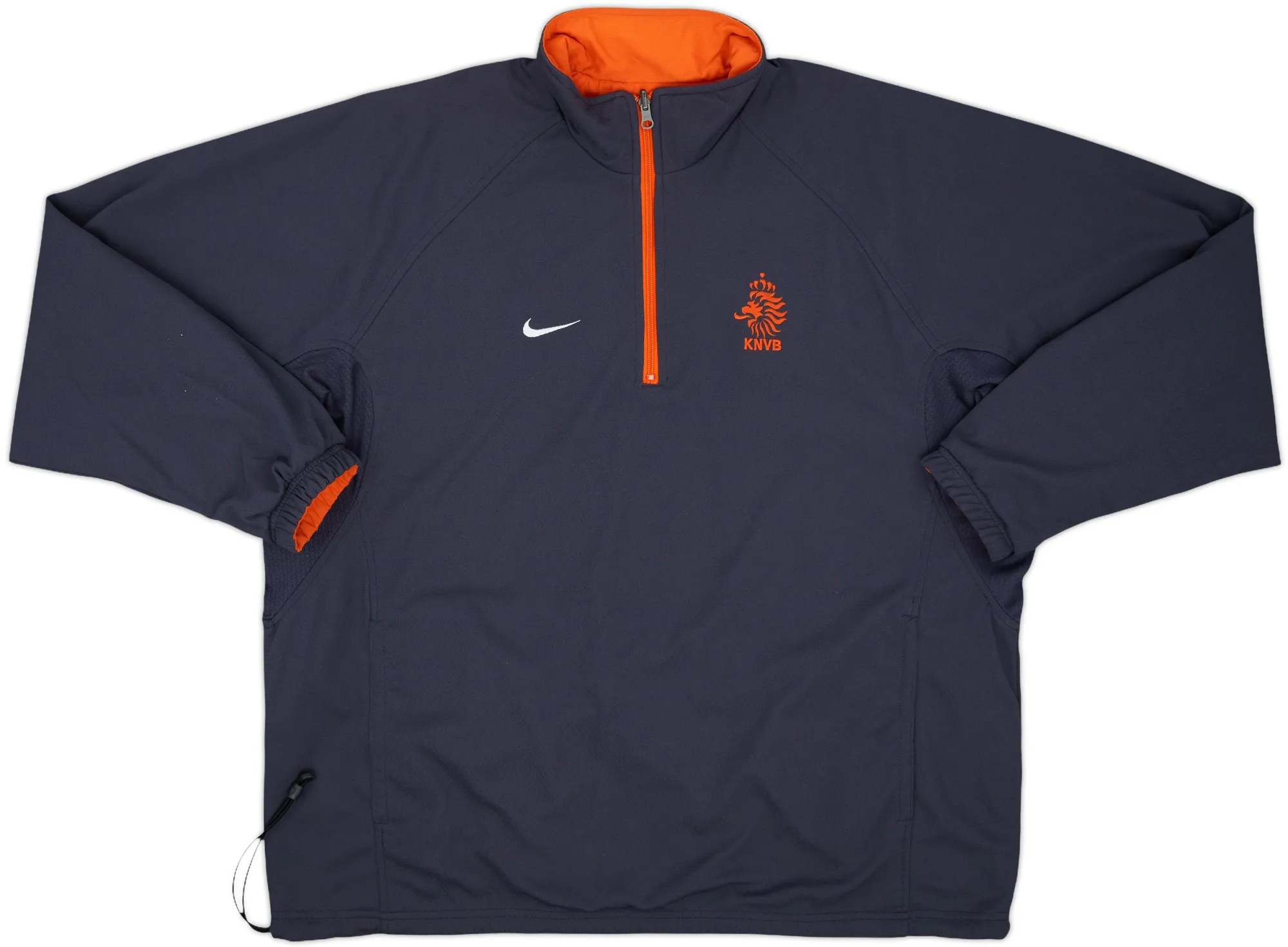 2000-01 Netherlands Nike Reversible 1/4 Zip Track Jacket - 10/10 - (L)
