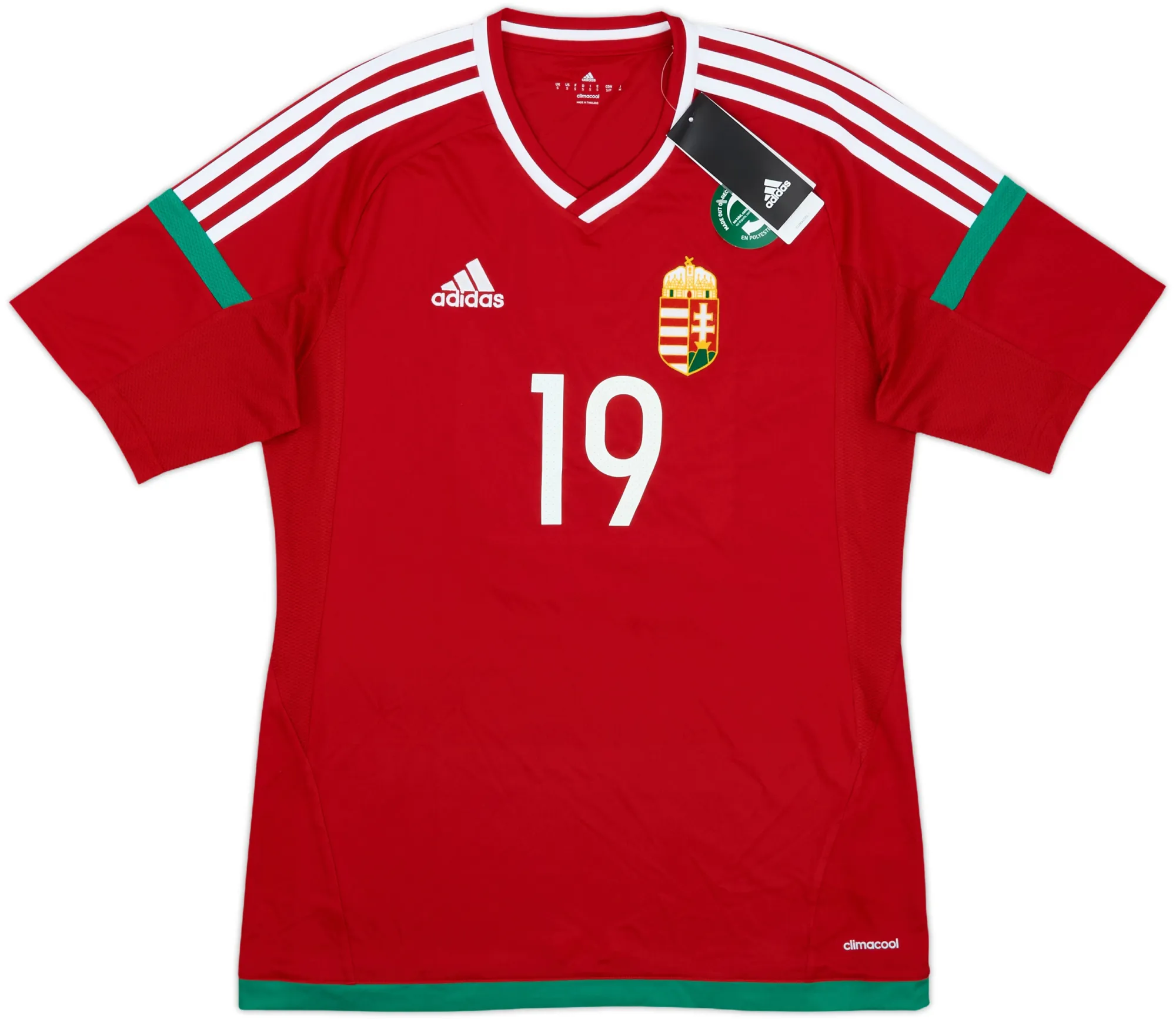 adidas Hungary Mens SS Home Shirt 2016
