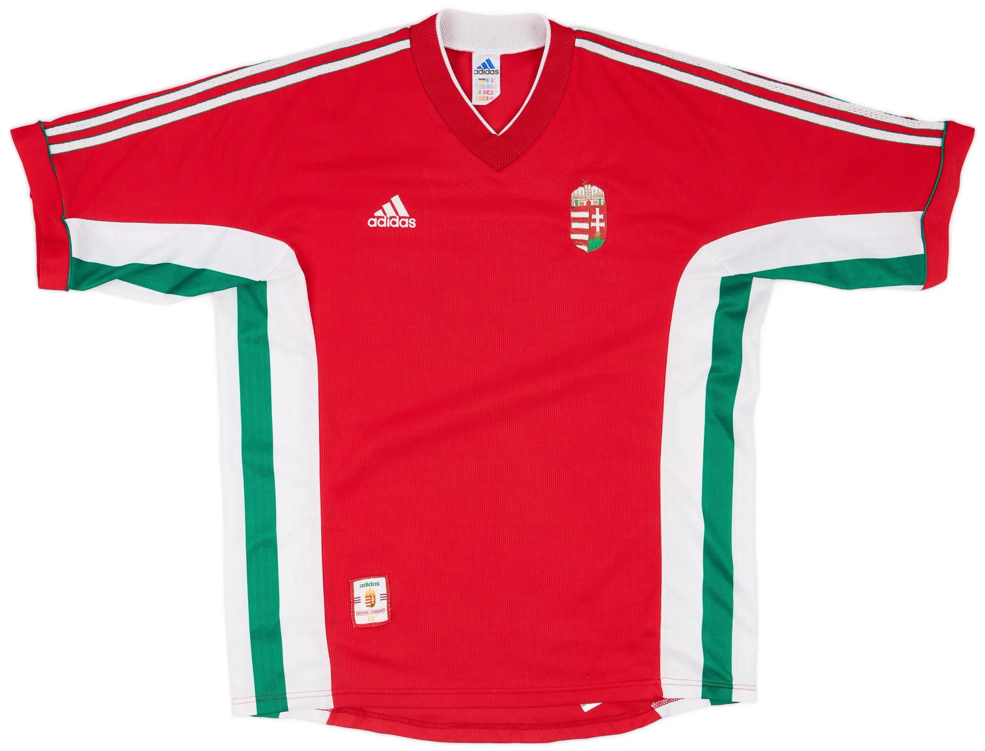 adidas Hungary Mens SS Home Shirt 1998