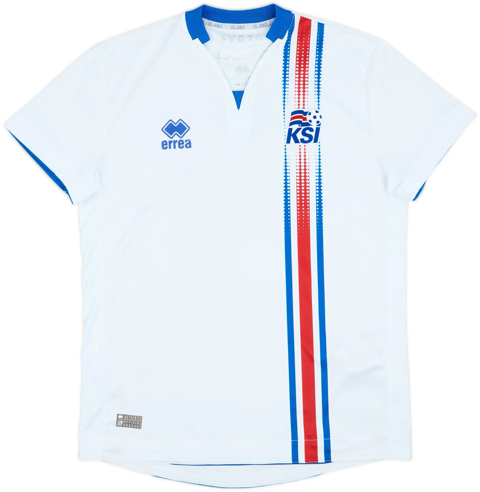 Errea Iceland Mens SS Away Shirt 2016