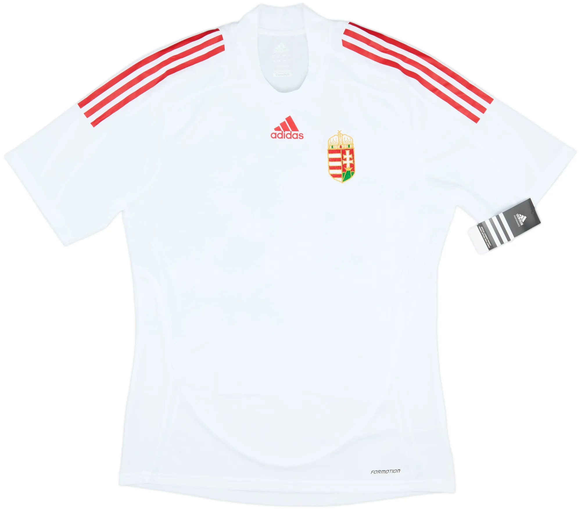 adidas Hungary Mens SS Player Issue Away Shirt 2008