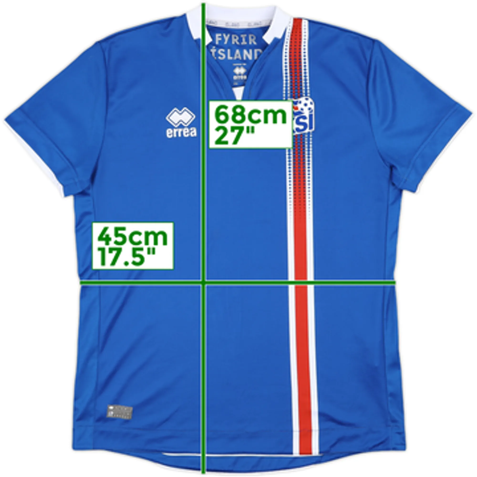 Errea Iceland Mens SS Home Shirt 2016