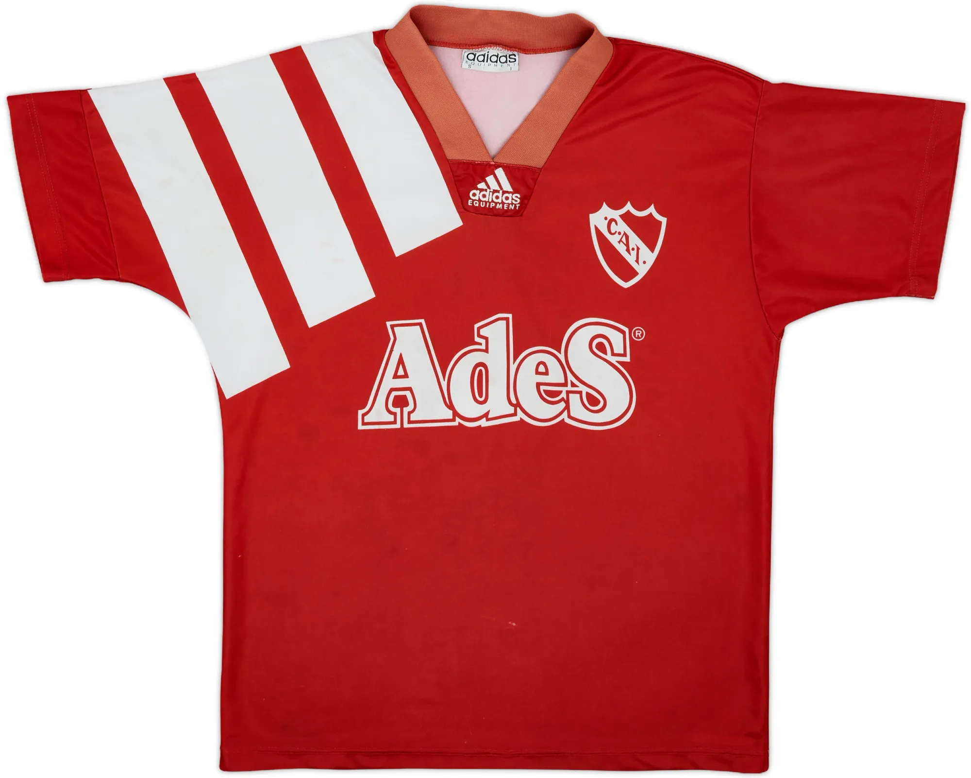 adidas Independiente Mens SS Home Shirt 1992/93