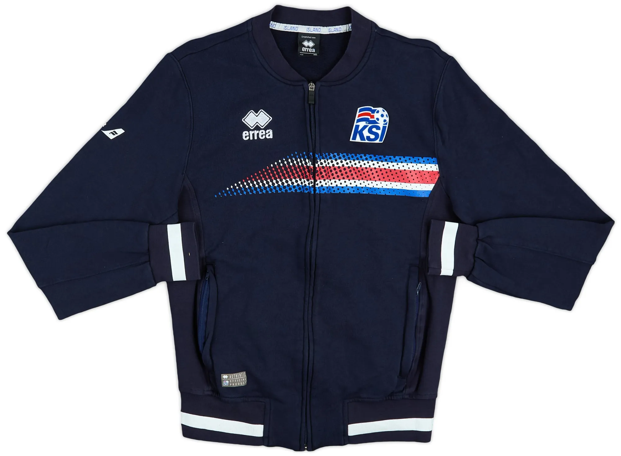 2016-17 Iceland Errea Track Jacket - 8/10 - (S)