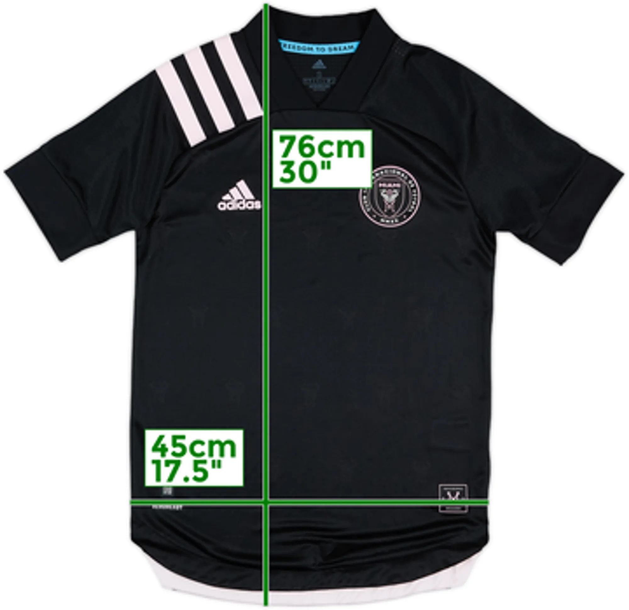 adidas Inter Miami Mens SS Player Issue Away Shirt 2020