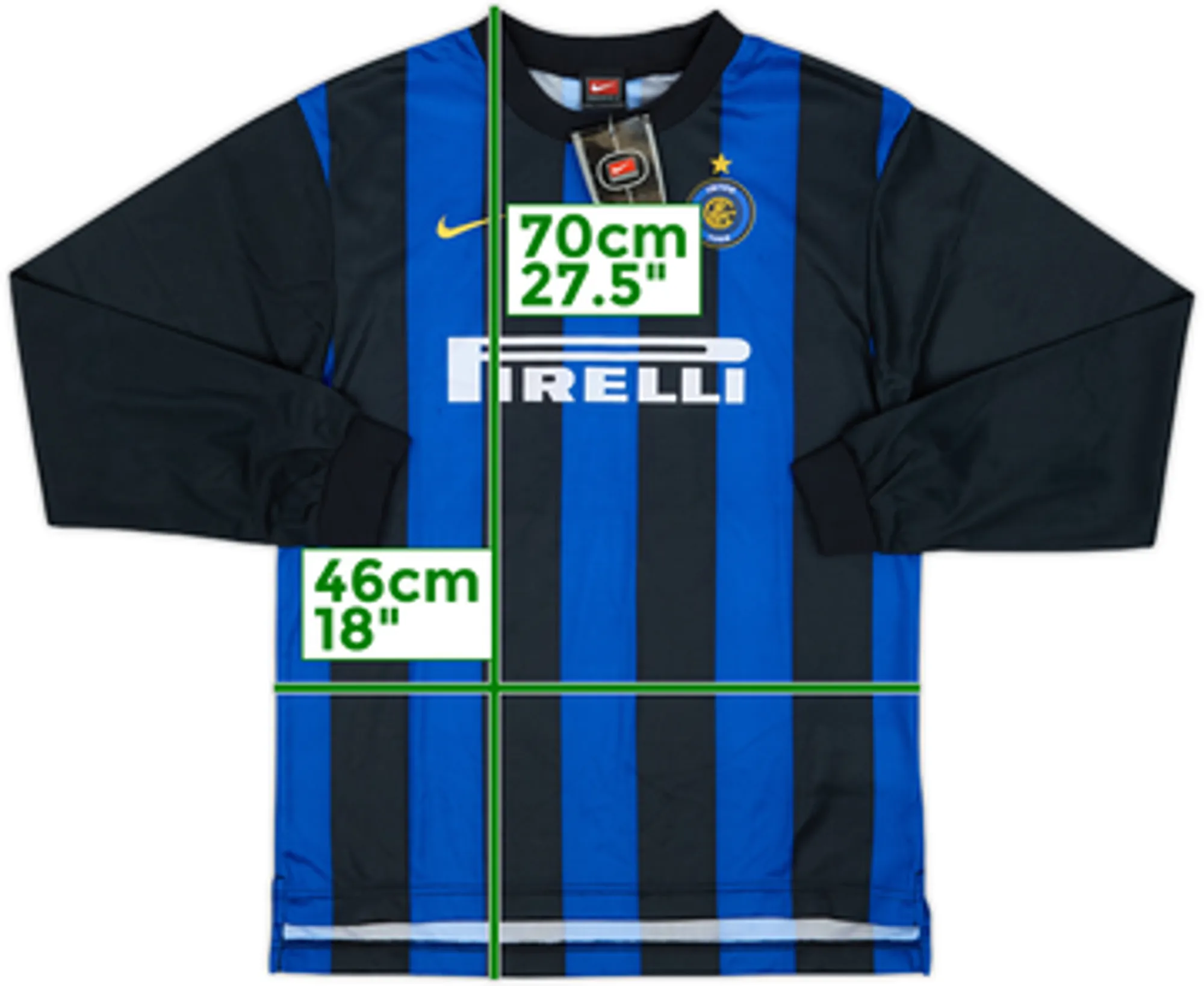Nike Inter Milan Boys LS Home Shirt 2000/01