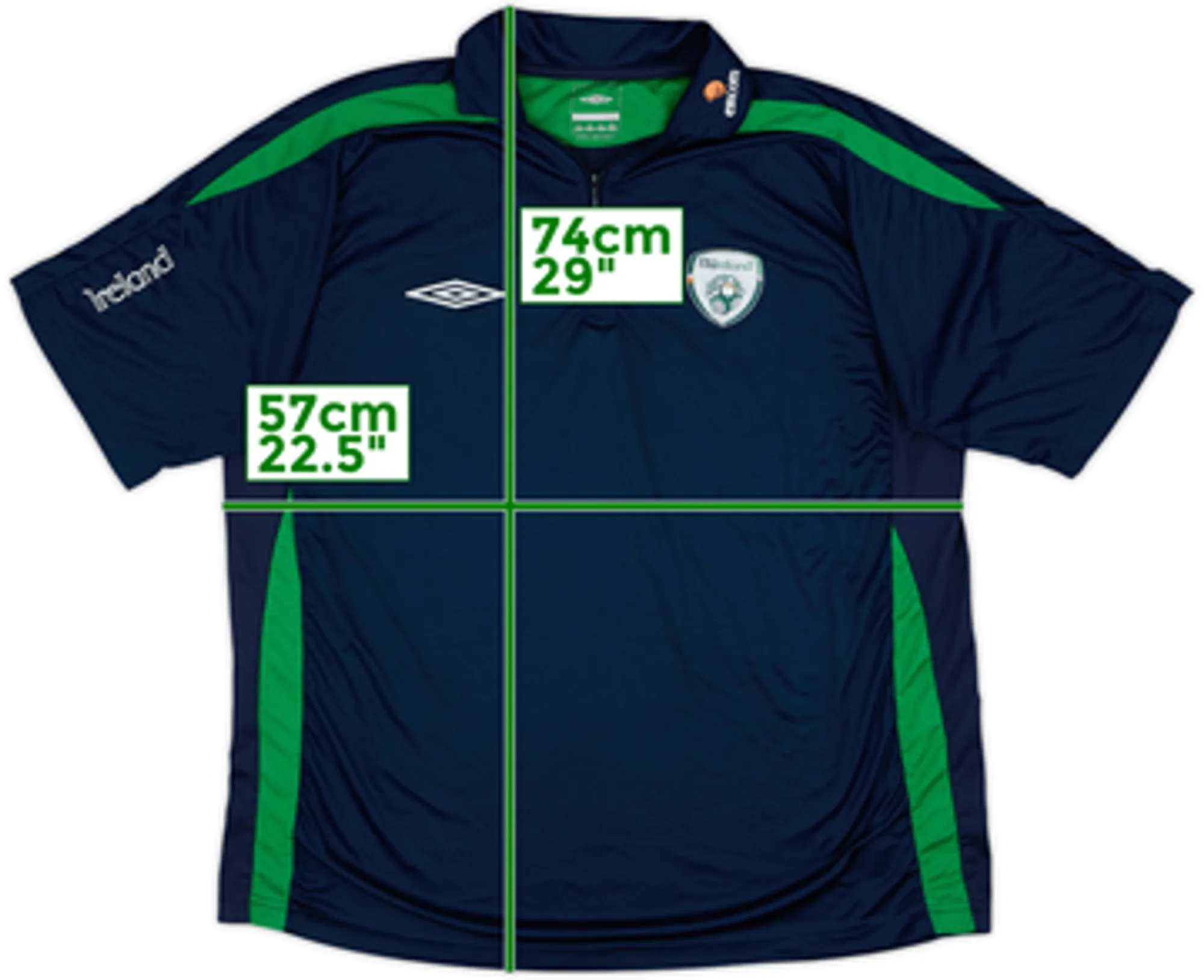 Umbro Republic of Ireland Boys SS Home Shirt 2007