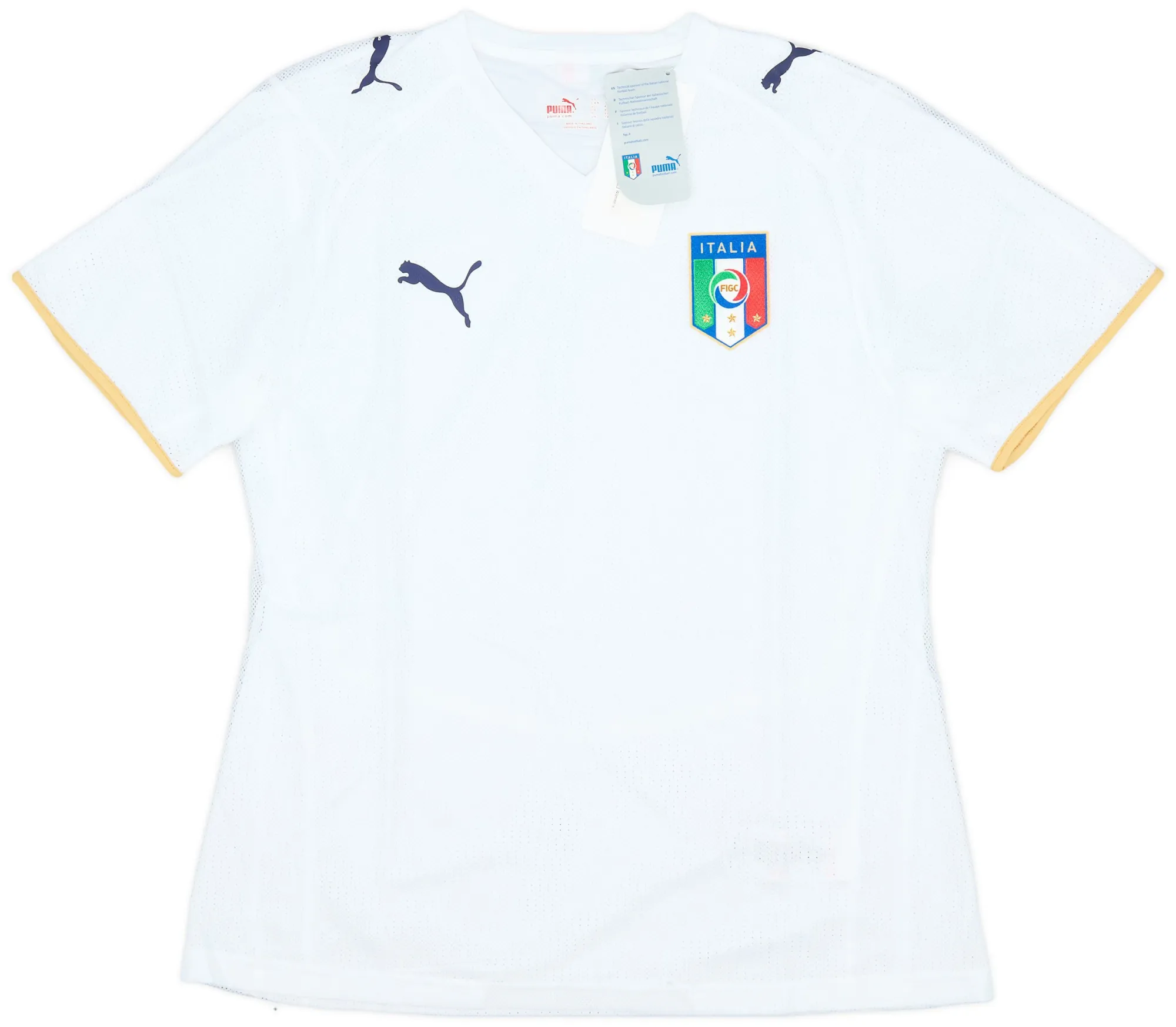 Puma Italy Womens SS Player Issue Away Shirt 2007