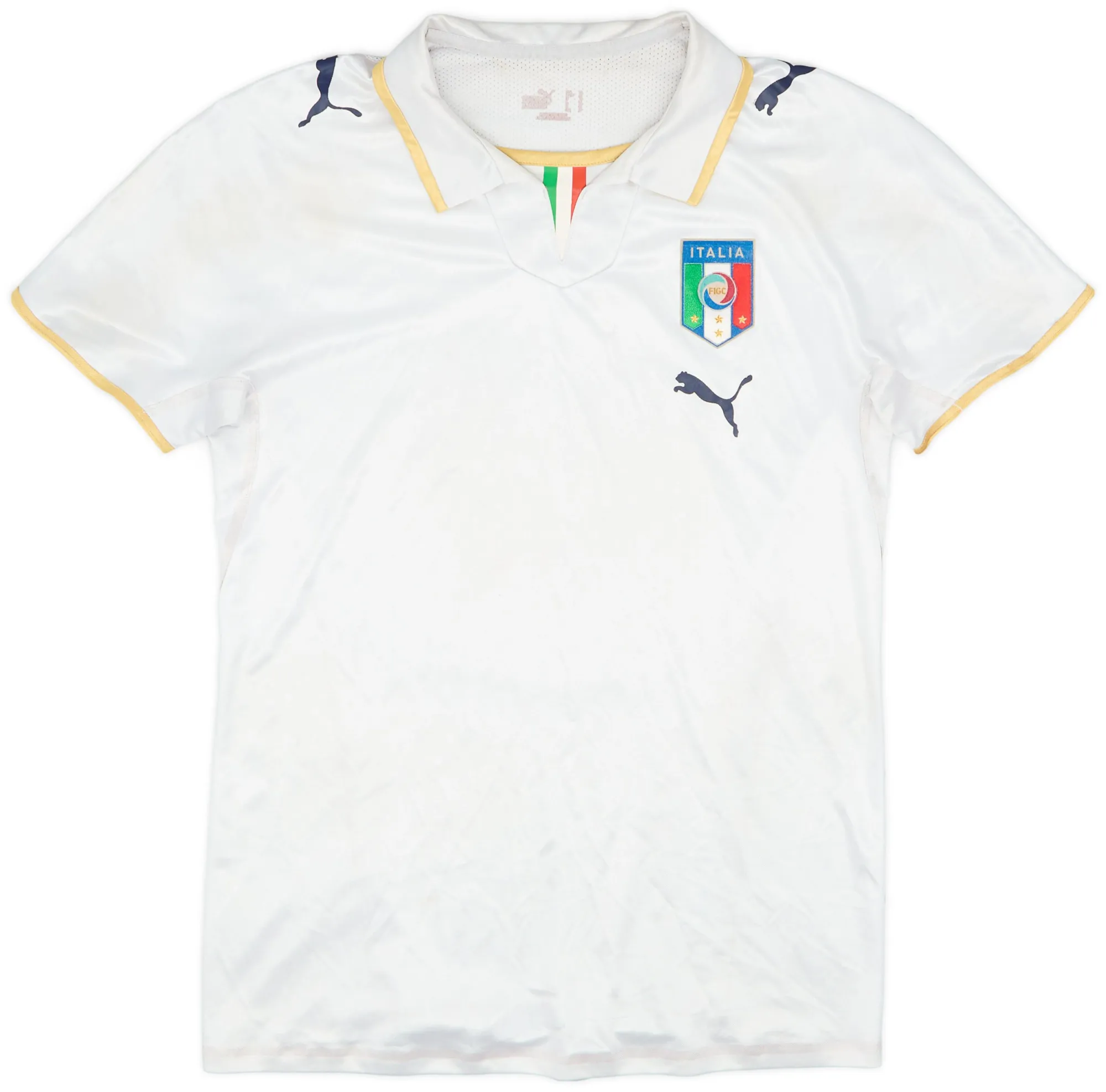 Puma Italy Mens SS Player Issue Away Shirt 2007