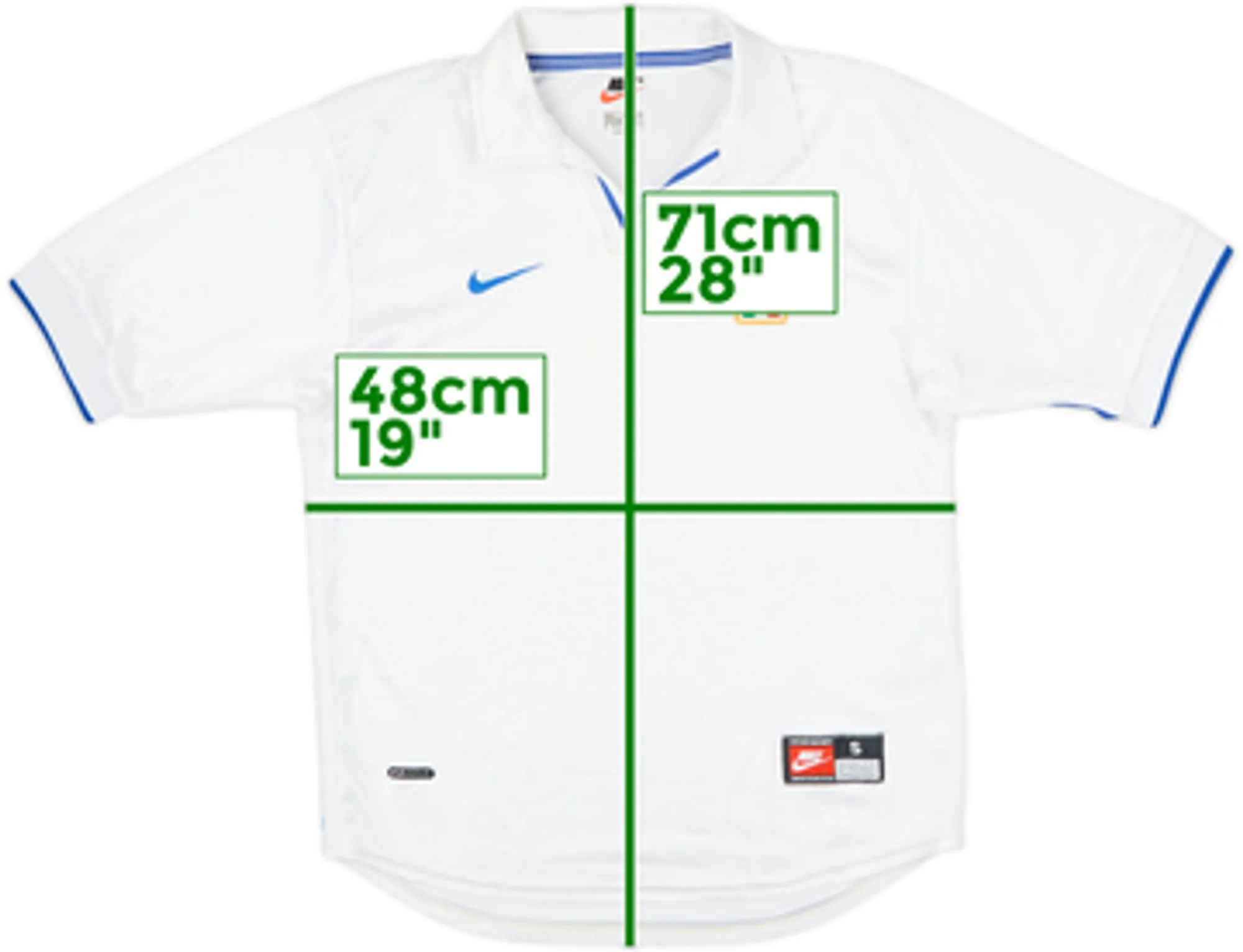 Nike Italy Mens SS Away Shirt 1997