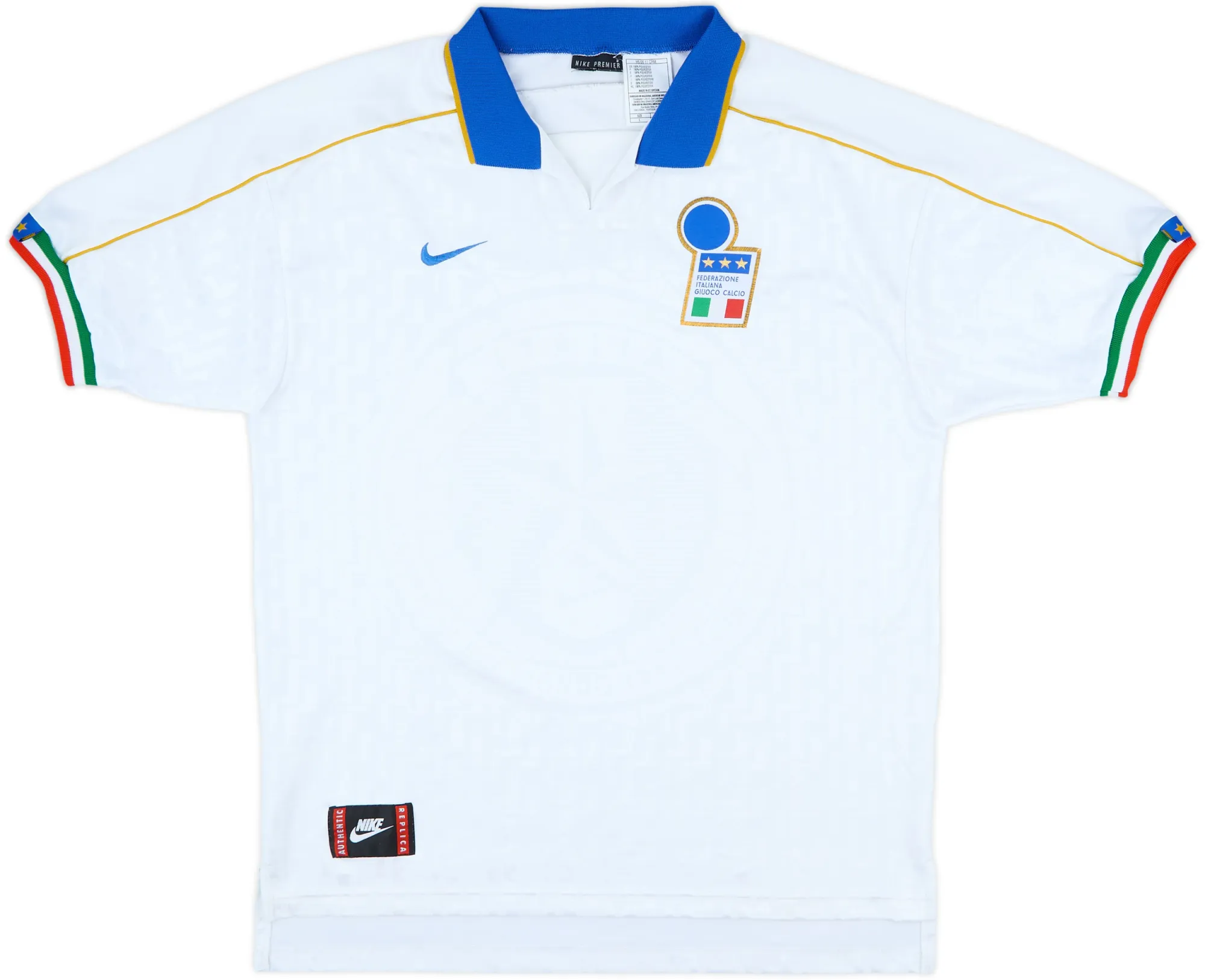 Nike Italy Mens SS Away Shirt 1994