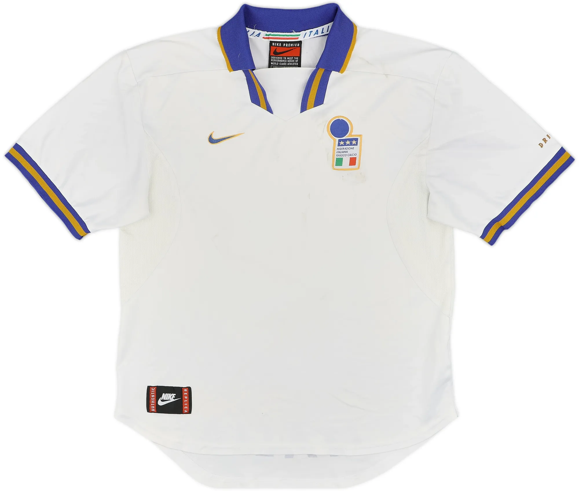 Nike Italy Mens SS Away Shirt 1996