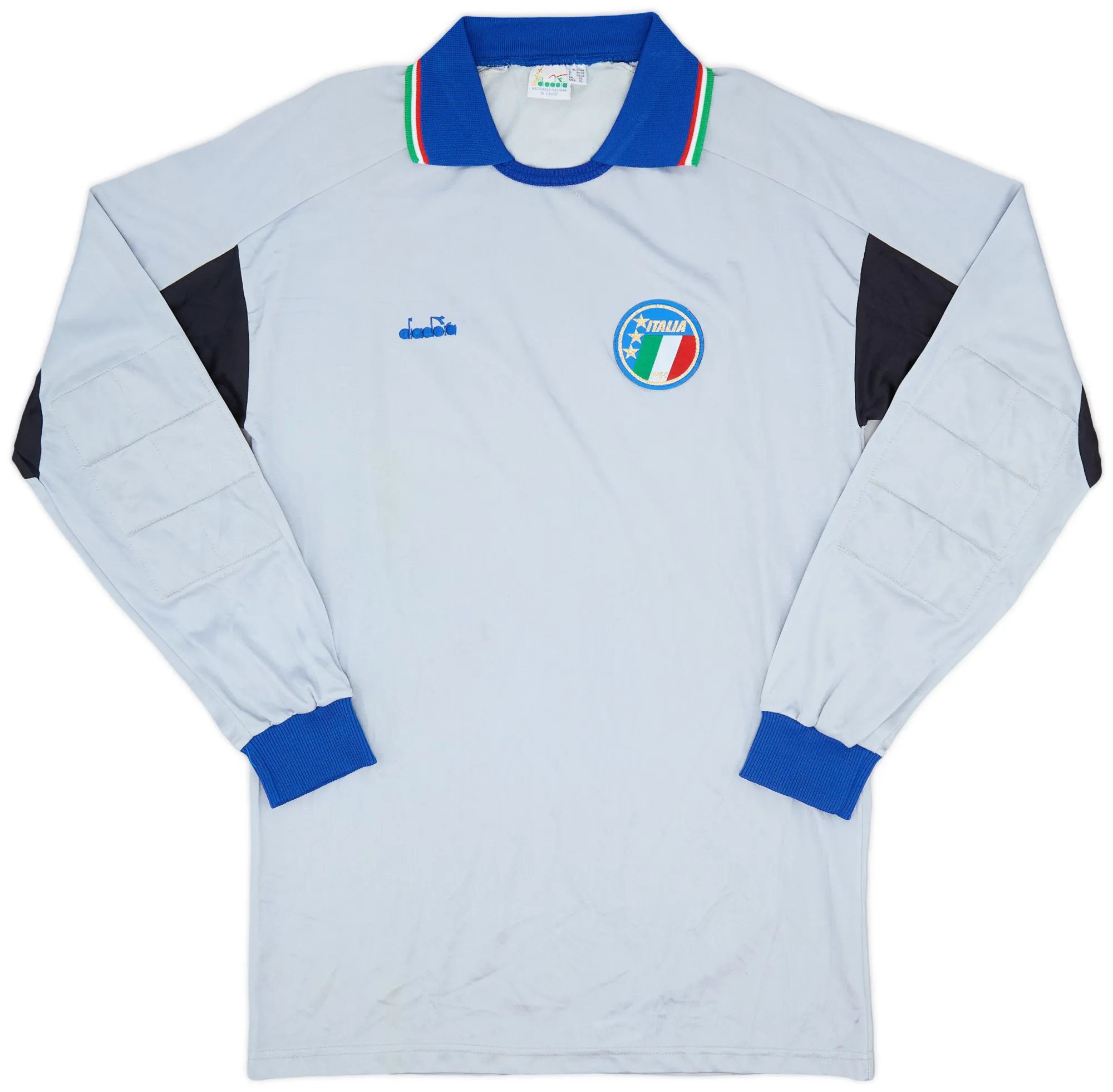 Diadora Italy Mens LS Goalkeeper Home Shirt 1990