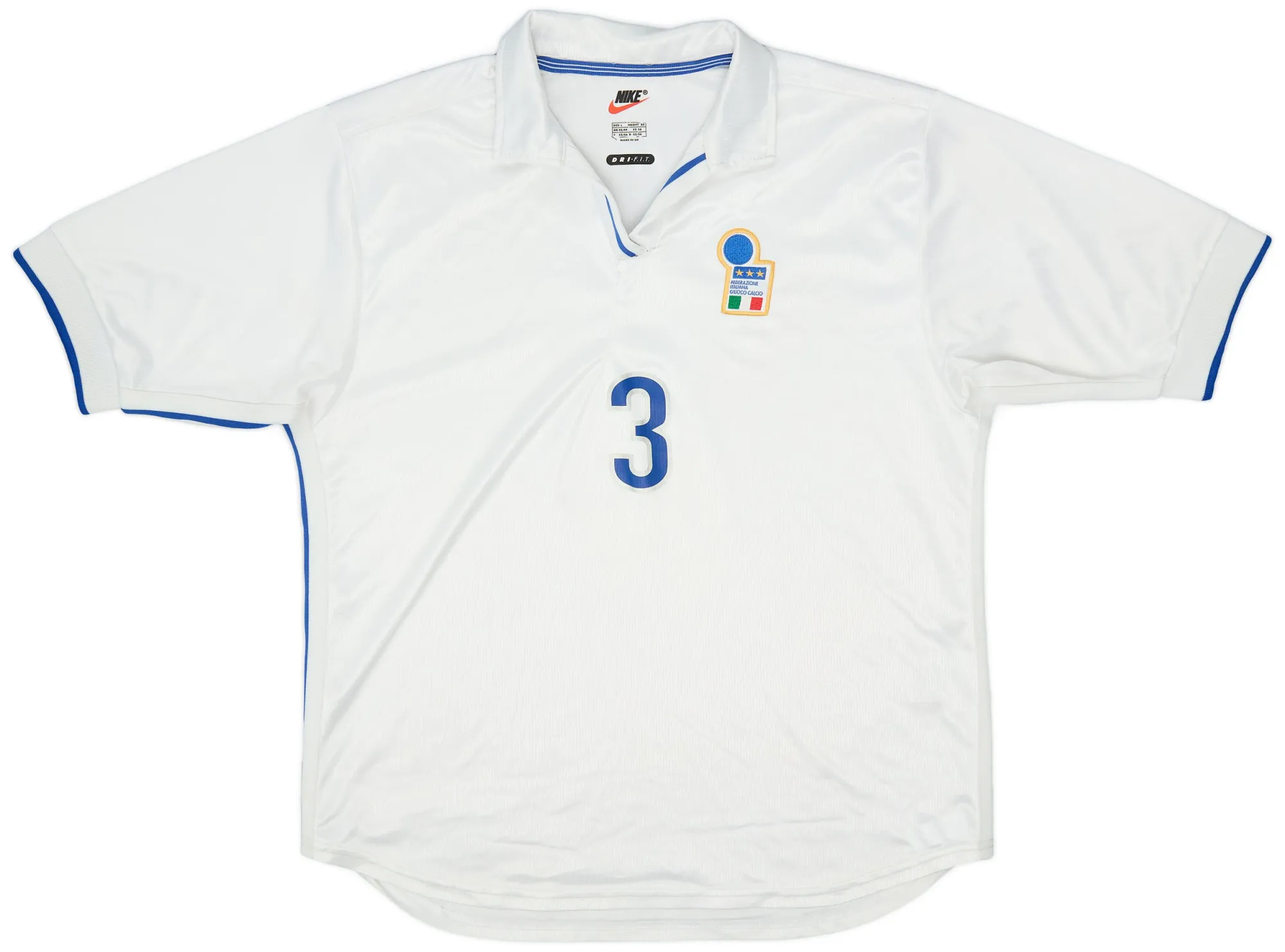 Nike Italy Mens SS Player Issue Away Shirt 1997