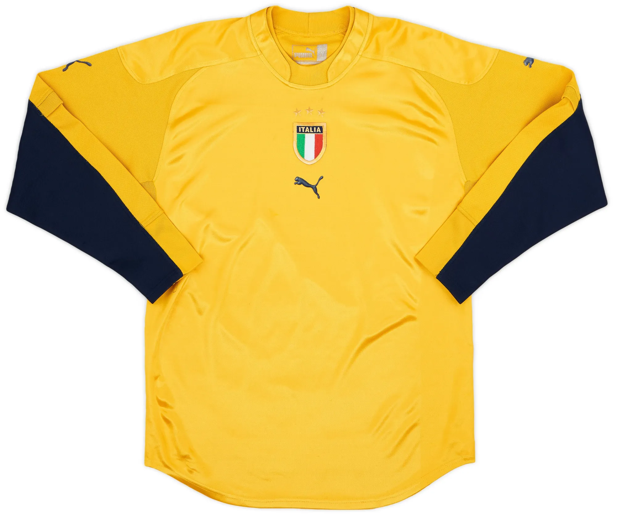 Puma Italy Mens LS Goalkeeper Home Shirt 2004