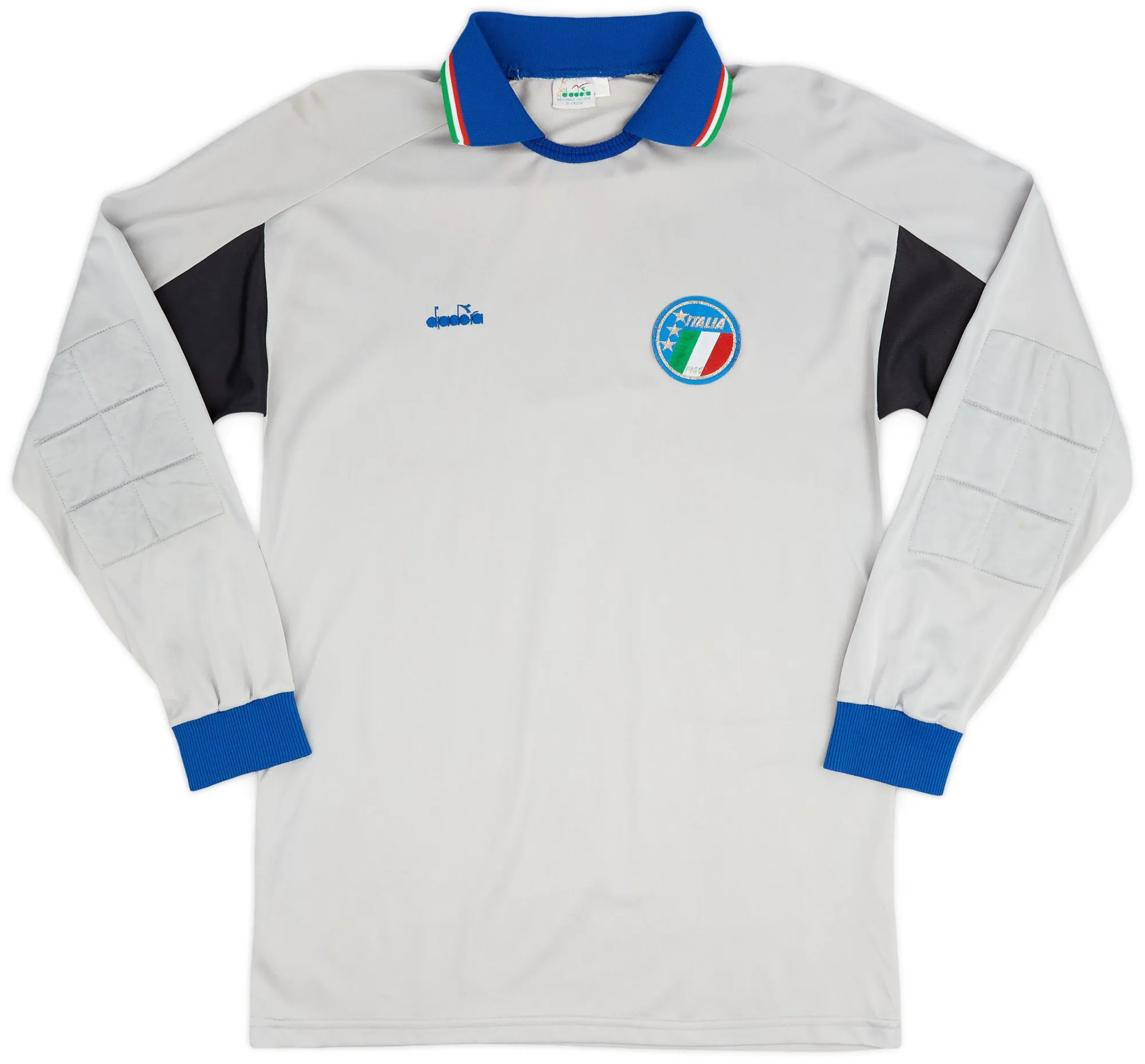 Diadora Italy Mens LS Goalkeeper Home Shirt 1986