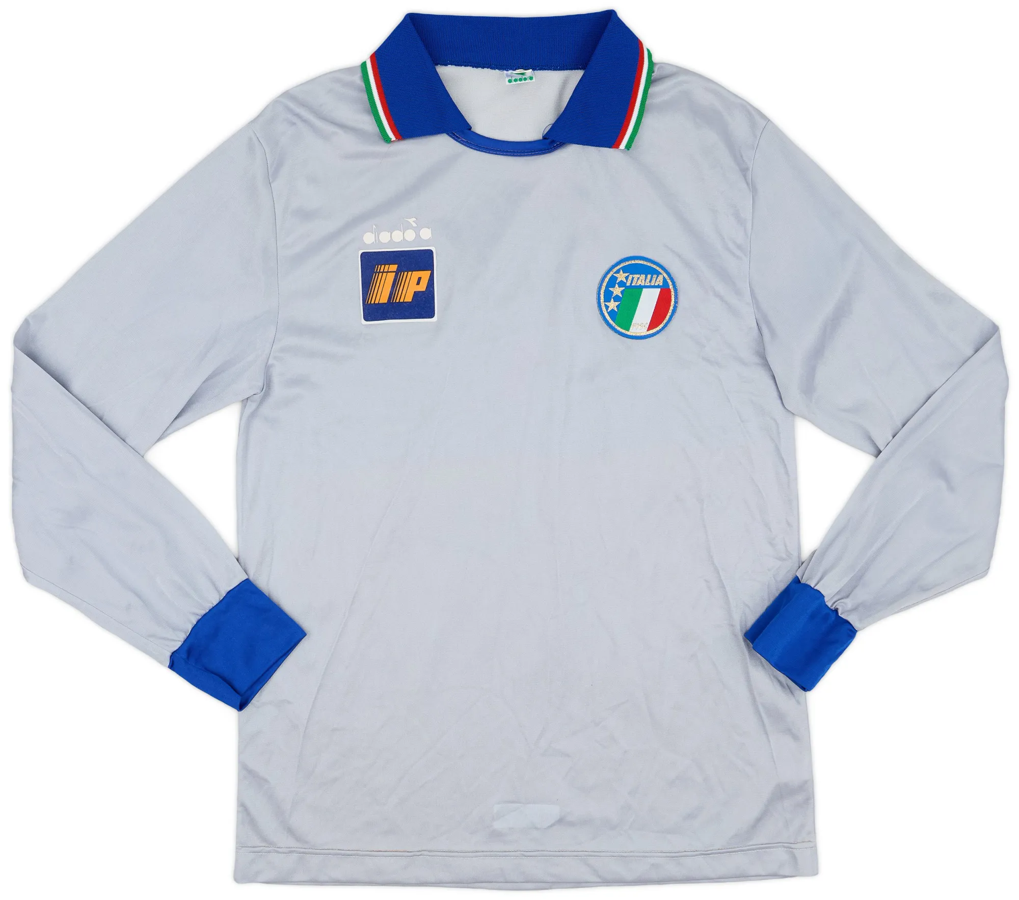 Diadora Italy Mens LS Goalkeeper Home Shirt 1986