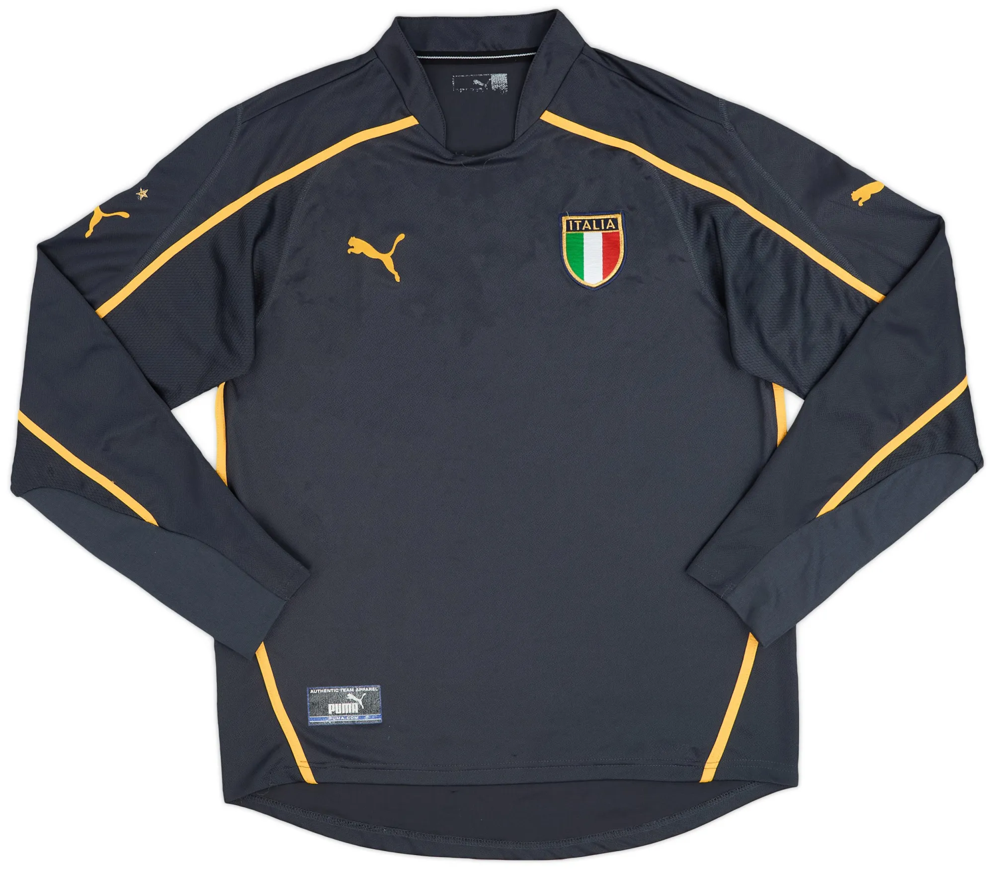 Puma Italy Mens LS Goalkeeper Home Shirt 2003