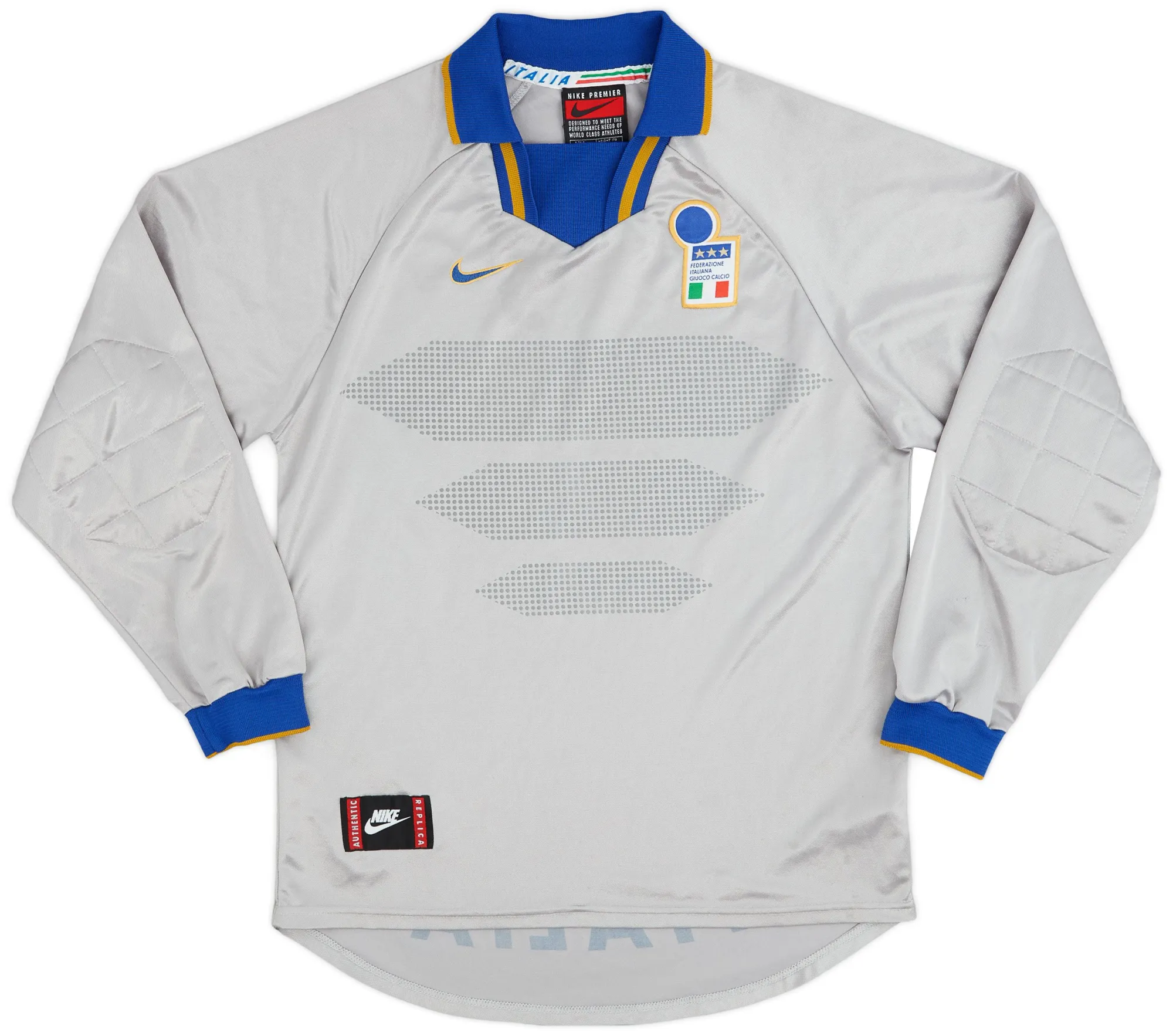 Nike Italy Mens LS Goalkeeper Home Shirt 1996